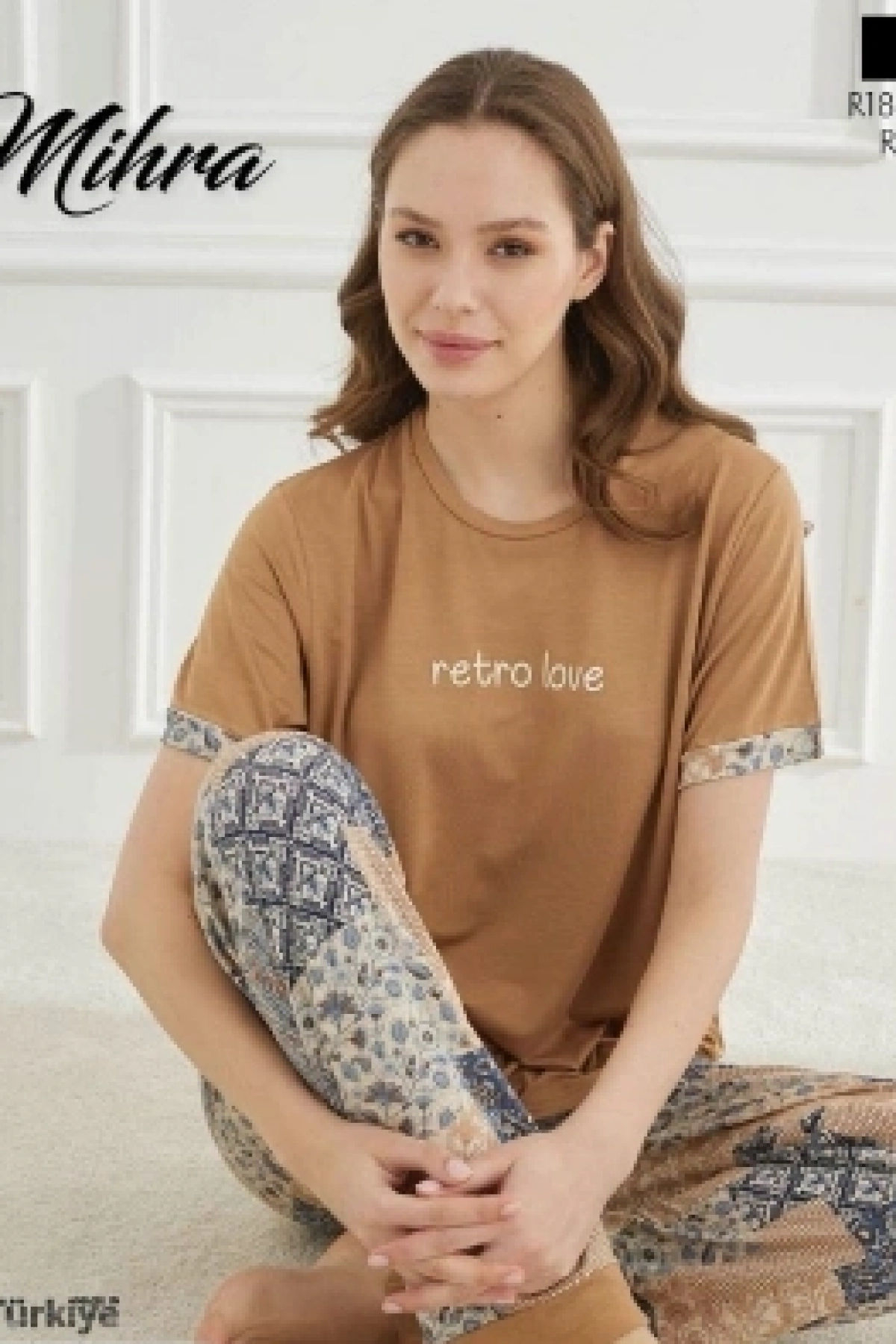 Mihra 40106 Kadın Kısa Kol Pijama Takımı