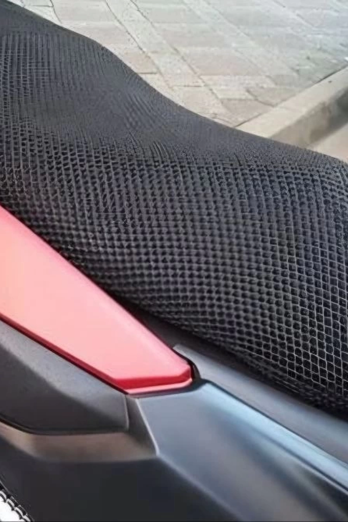 Motorsiklet sele koltuk Kılıfı fileli - Siyah