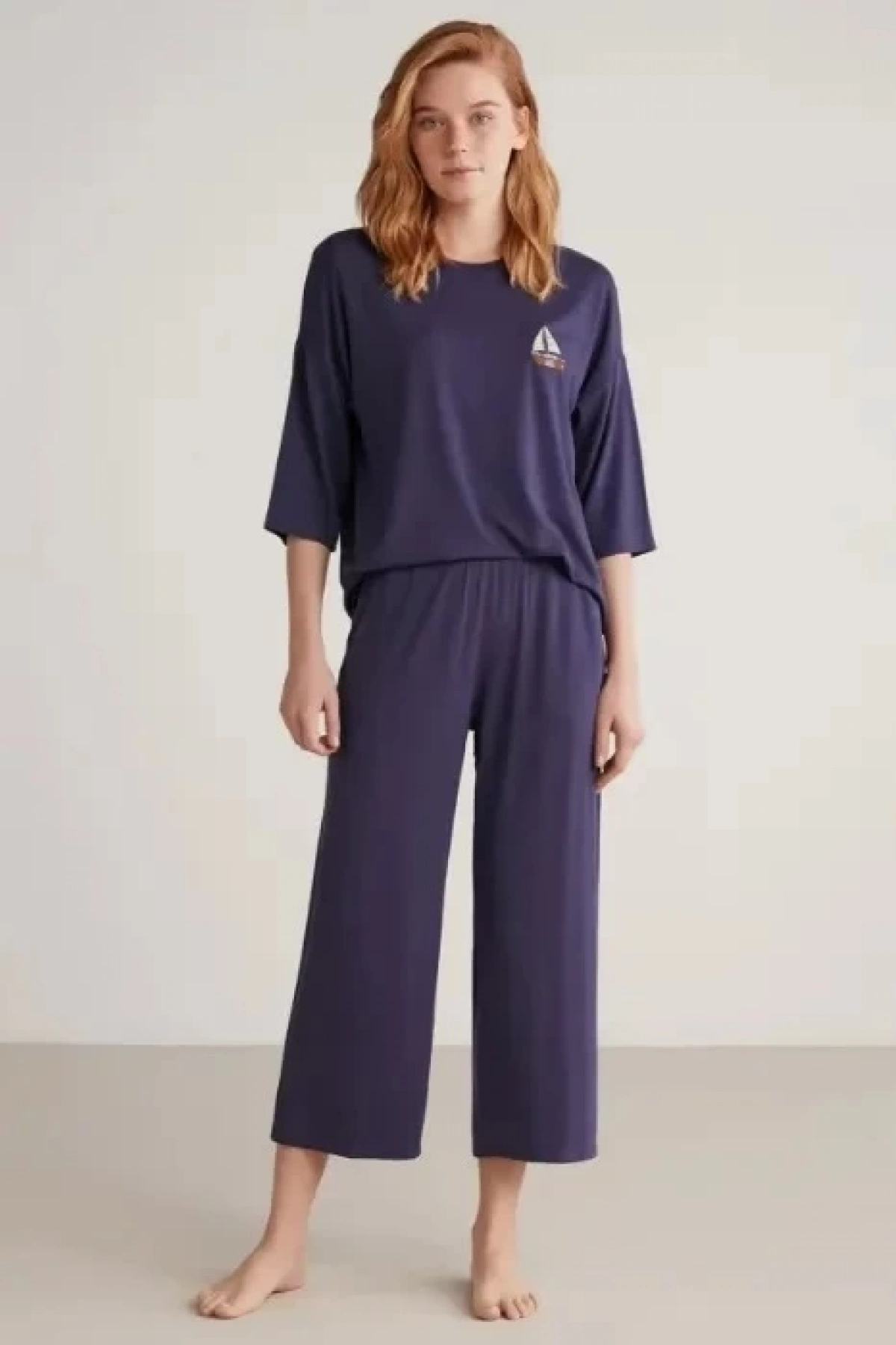 Nautıca W602 Kadın Yarım Kollu Pijama Takımı