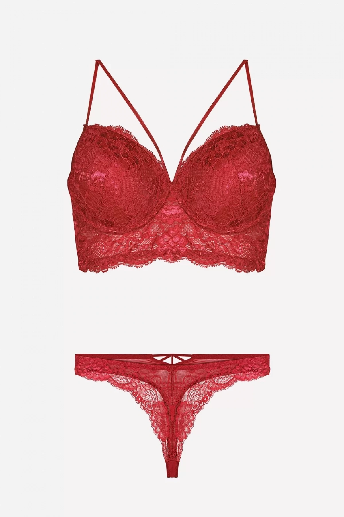 Nurteks 4330 Desteksiz Dantelli Sütyen Takım