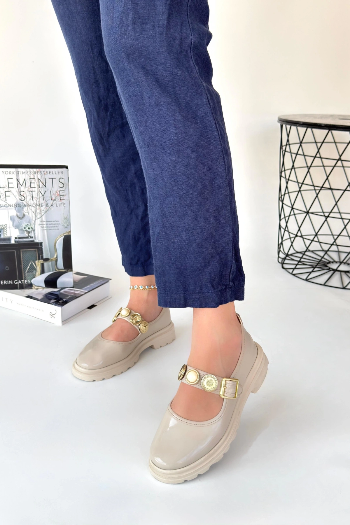 Okira Bej Rugan Oxford Ayakkabı