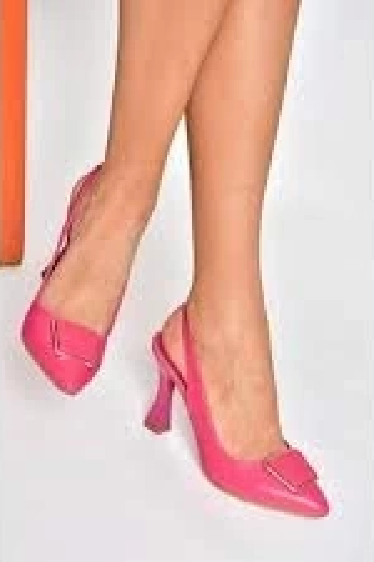 Pıert Fuşya Cilt Topuklu Ayakkabı