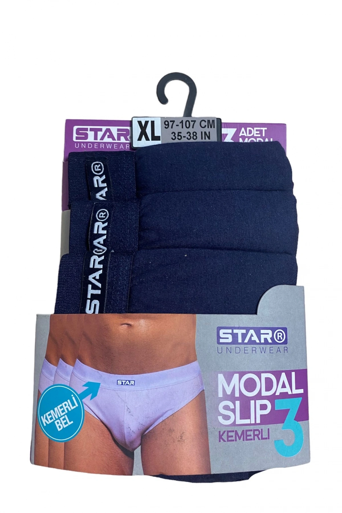Star 109 Erkek 3lü Modal Slip