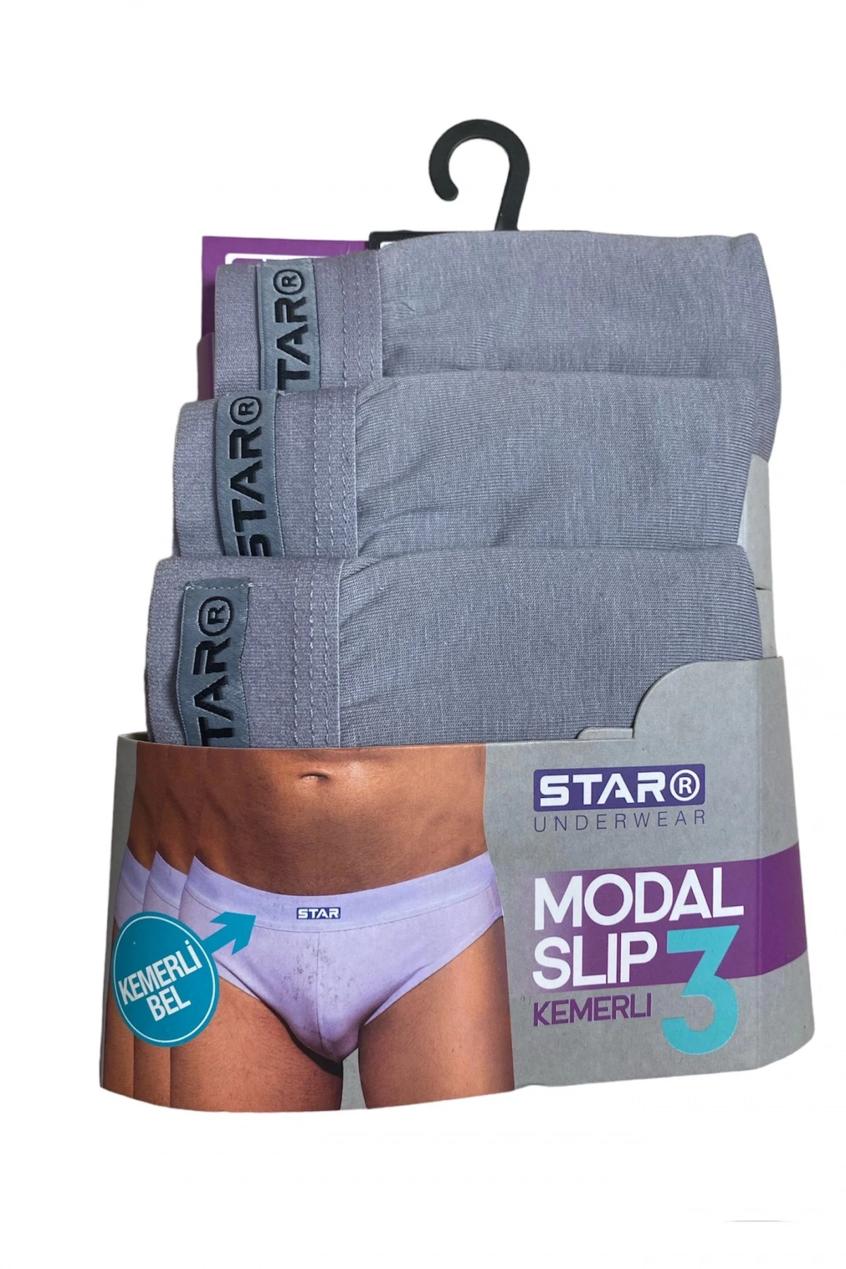 Star 109 Erkek 3lü Modal Slip