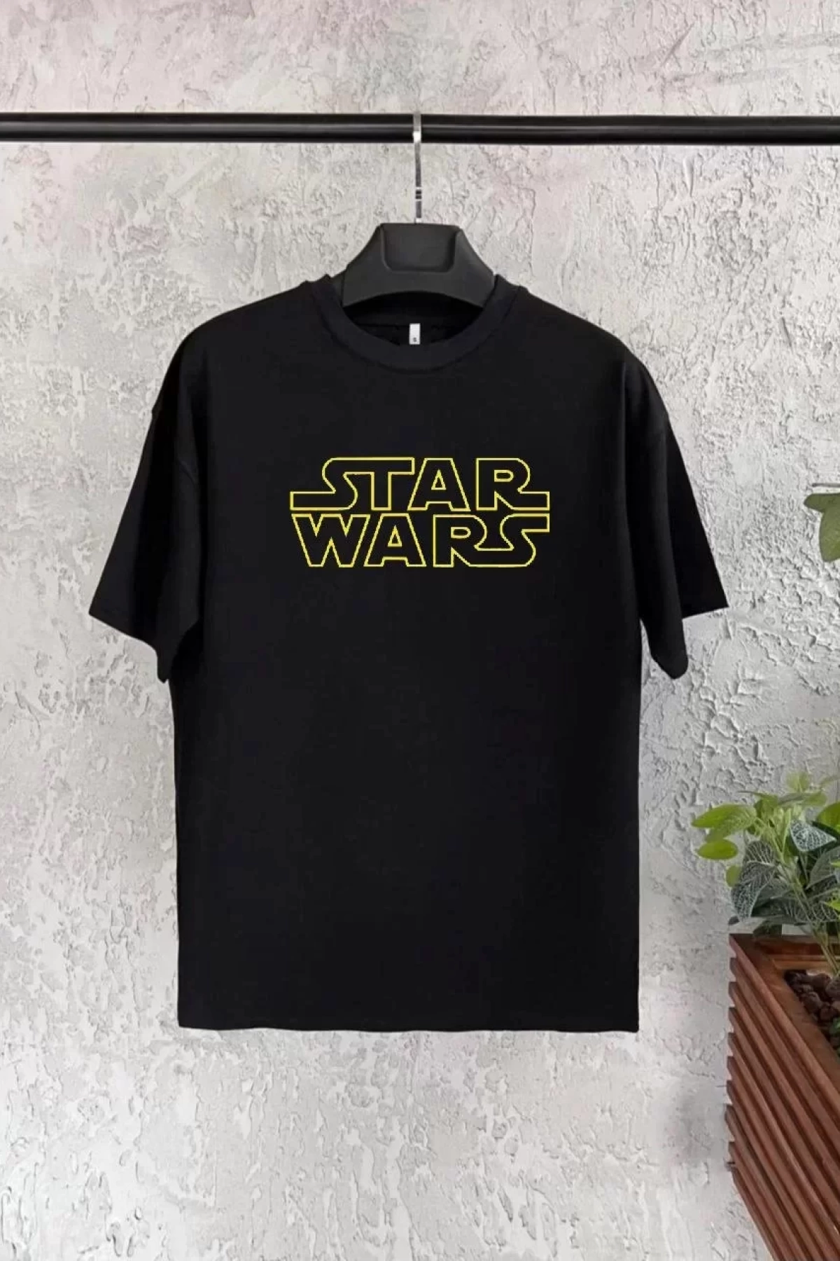 Star Wars Baskılı Çocuk T-Shirt - Siyah