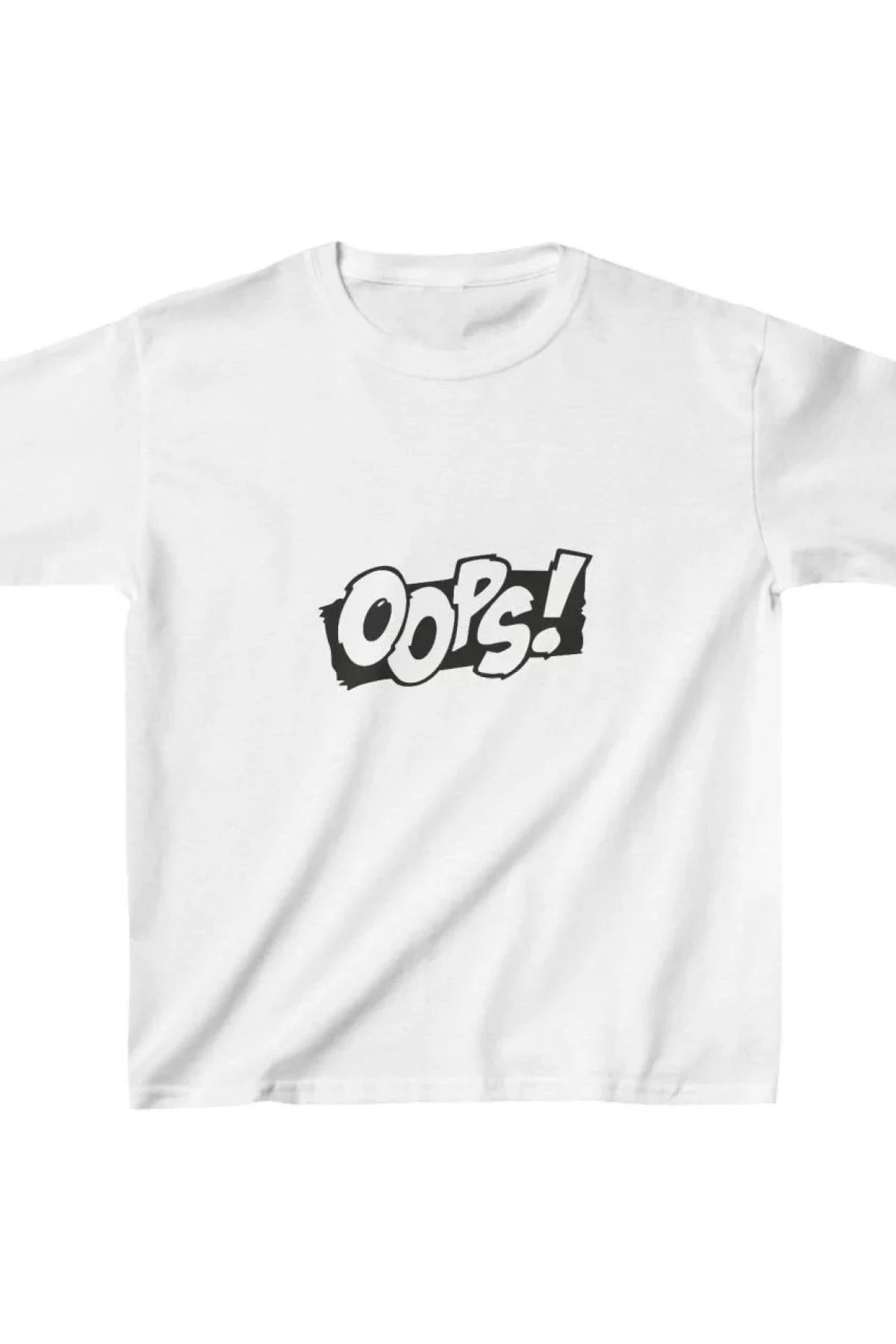 Unisex Çocuk Baskılı T-Shirt - Beyaz