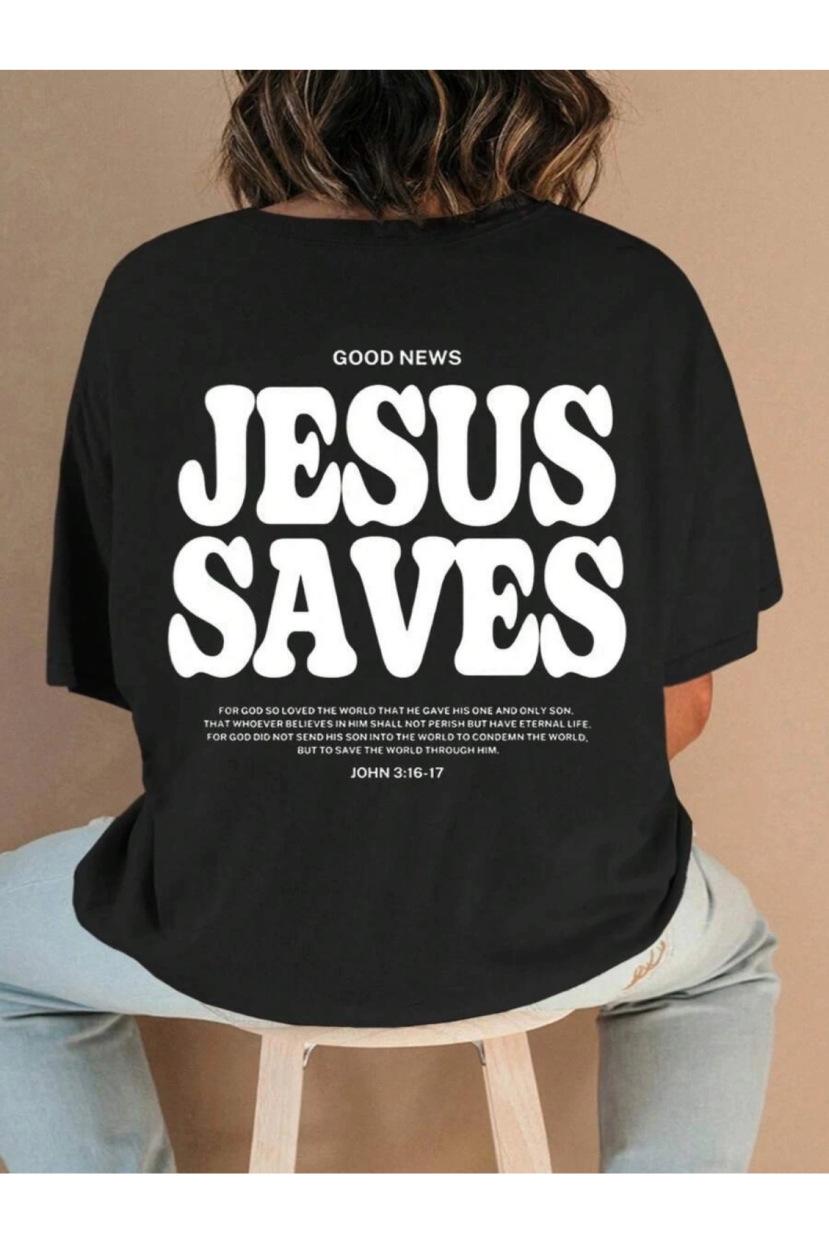 Baskılı Kadın T-shirt - Siyah