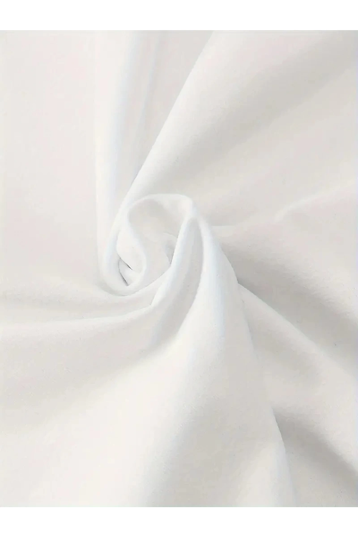 20/1 Penye Compack Gülücük Baskılı Oversize Bisiklet Yaka Kısa Kol Yazlık T-shirt - Beyaz