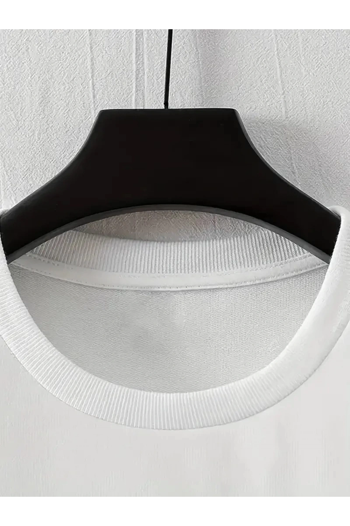 LB Baskılı Ön Arka Oversize Bisiklet Yaka Kısa Kol T-shirt - Beyaz