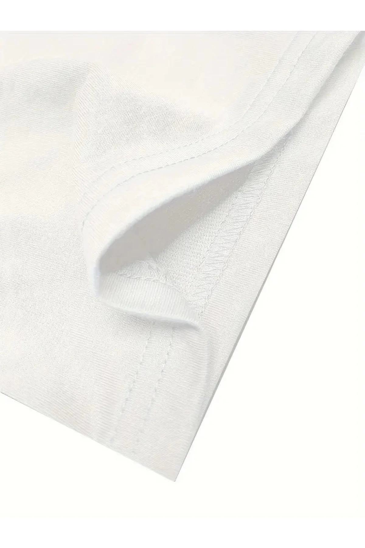 No Risk No Story Baskılı Oversize Bisiklet Yaka T-shirt - Beyaz