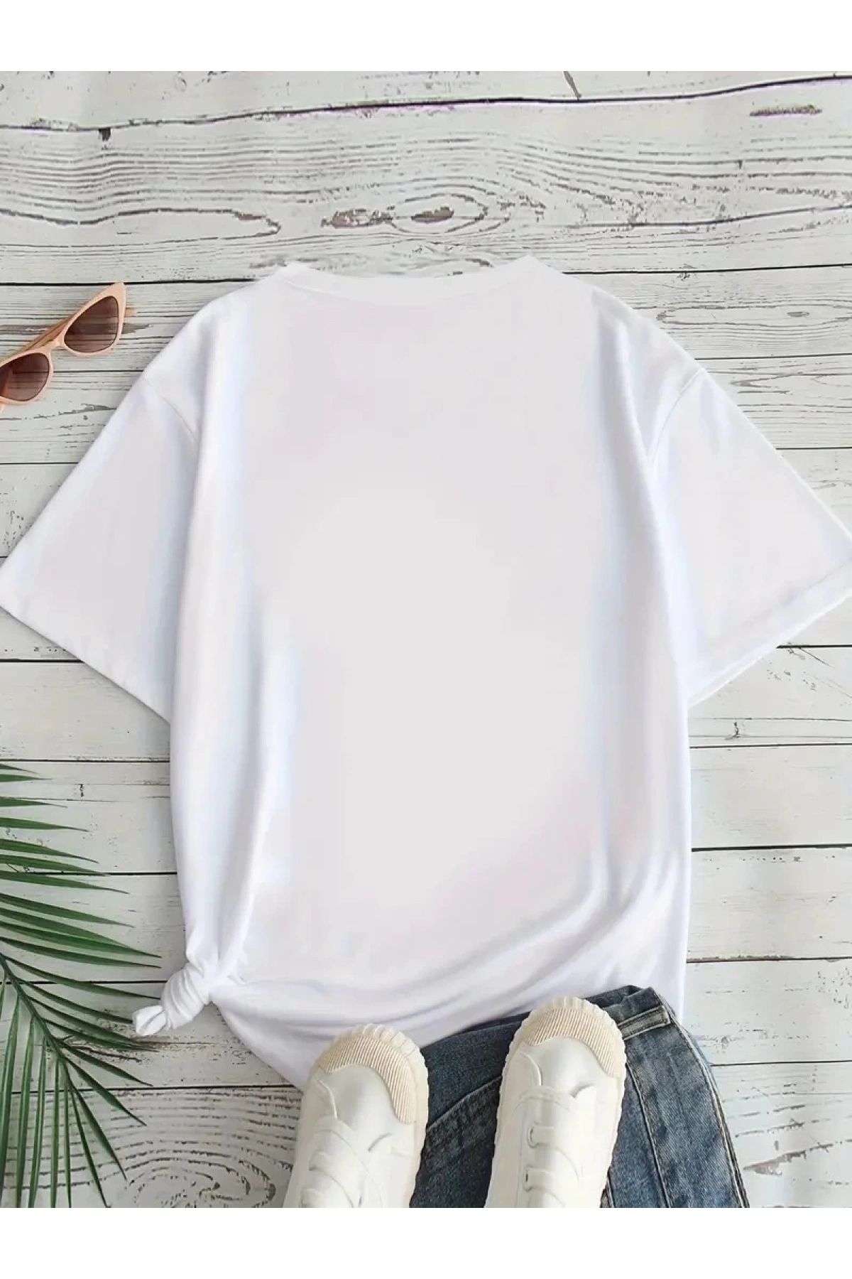 Kadın Beyaz Ive Got Your Back Grafik Tişört - Eğlenceli Çubuk Tasarımlı Oversize Günlük Kısa Kollu Tişört, Polyester Örgü, Yuvarlak Yaka, İlkbahar ve Yaz için Mükemmel, Günlük Giyim Tişört | Eğlenceli Tasarım | Polyester Kumaş - Beyaz