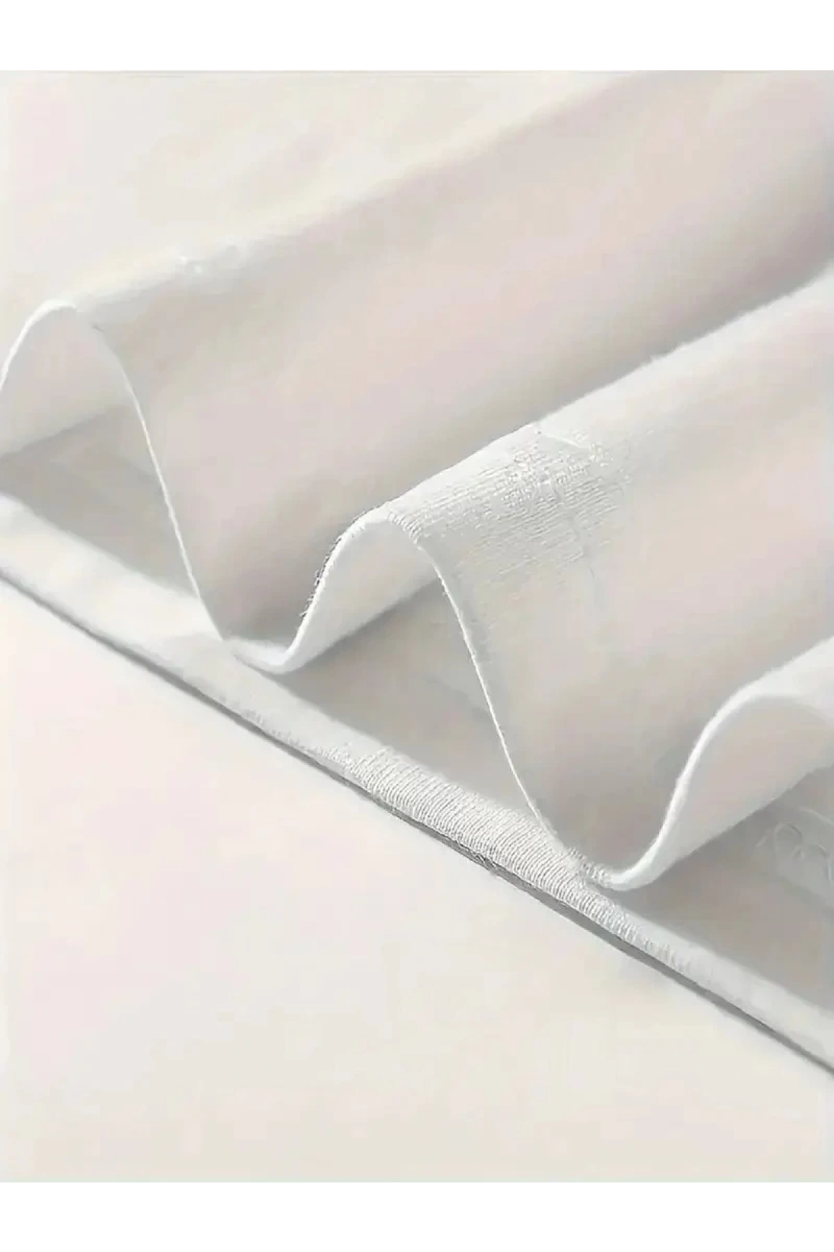 20/1 Penye Compack Gülücük Baskılı Oversize Bisiklet Yaka Kısa Kol Yazlık T-shirt - Beyaz