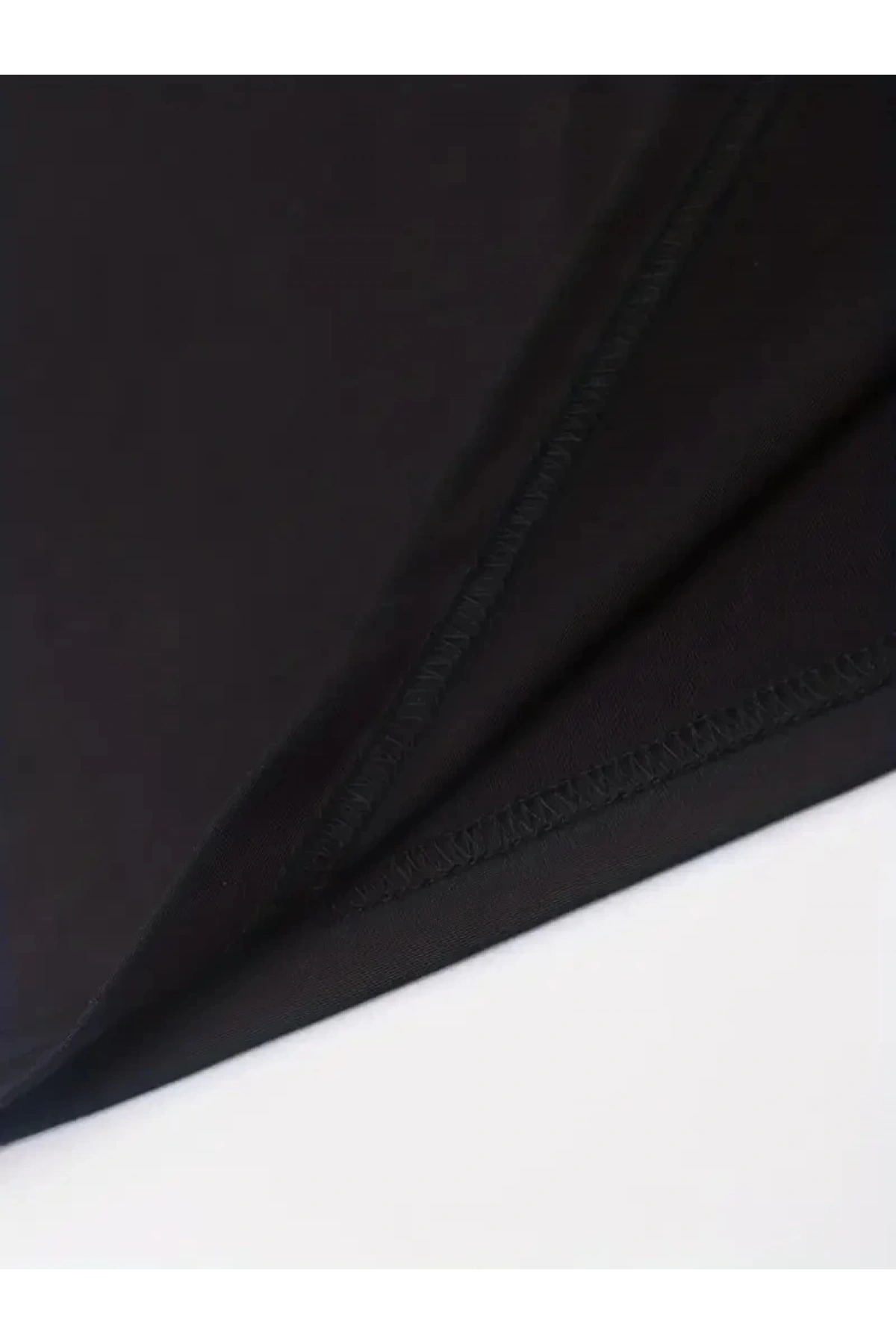 erkekler için Ön Arka Baskılı PERFECTLY günlük Kısa Kol tişört - Siyah