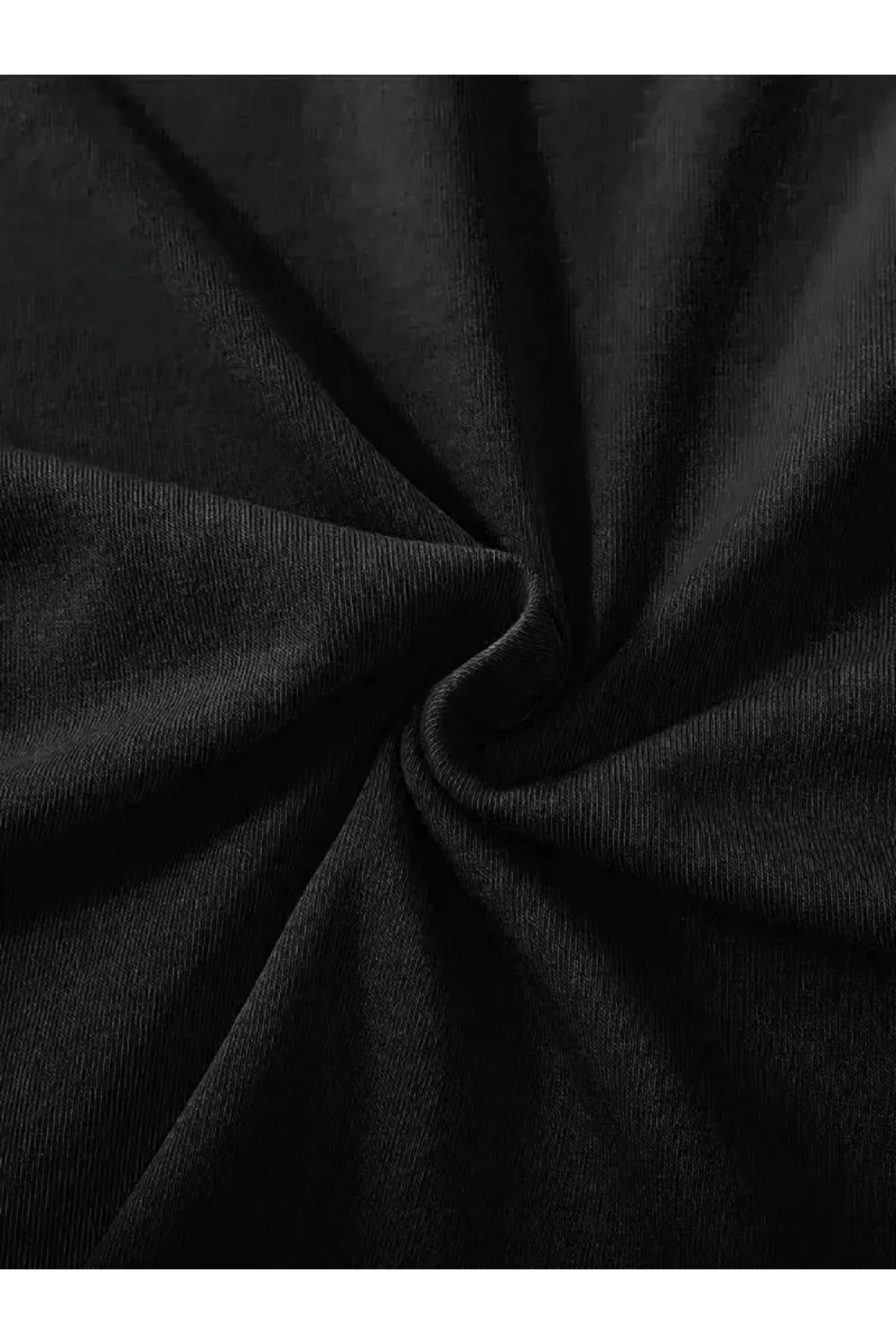 fiyonk Ön Arka baskılı siyah oversize unisex Kısa Kol t-shirt- Siyah