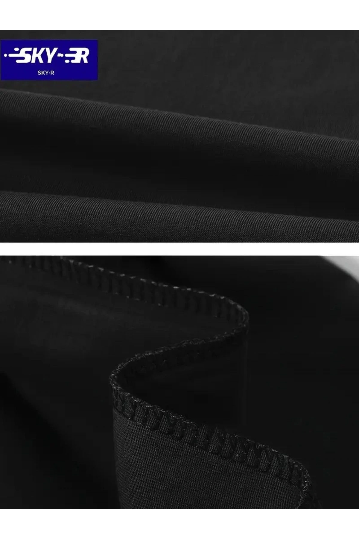 20/1 Penye Compack Gözlüklü Ayı Baskılı Oversize Bisiklet Yaka Erkek T-shirt - Siyah