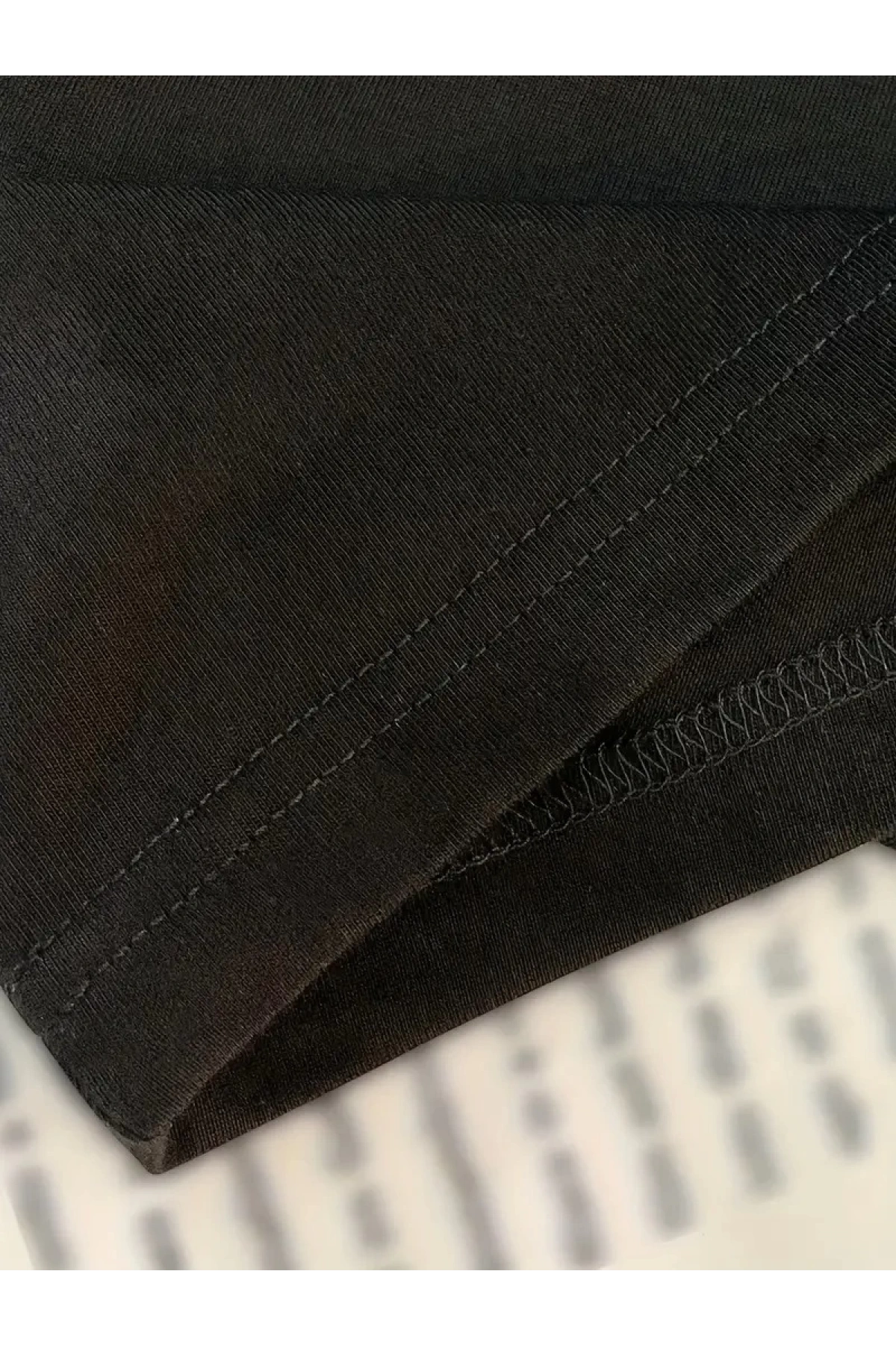 Newtro Baskılı Oversize Bisiklet Yaka T-shirt - Siyah