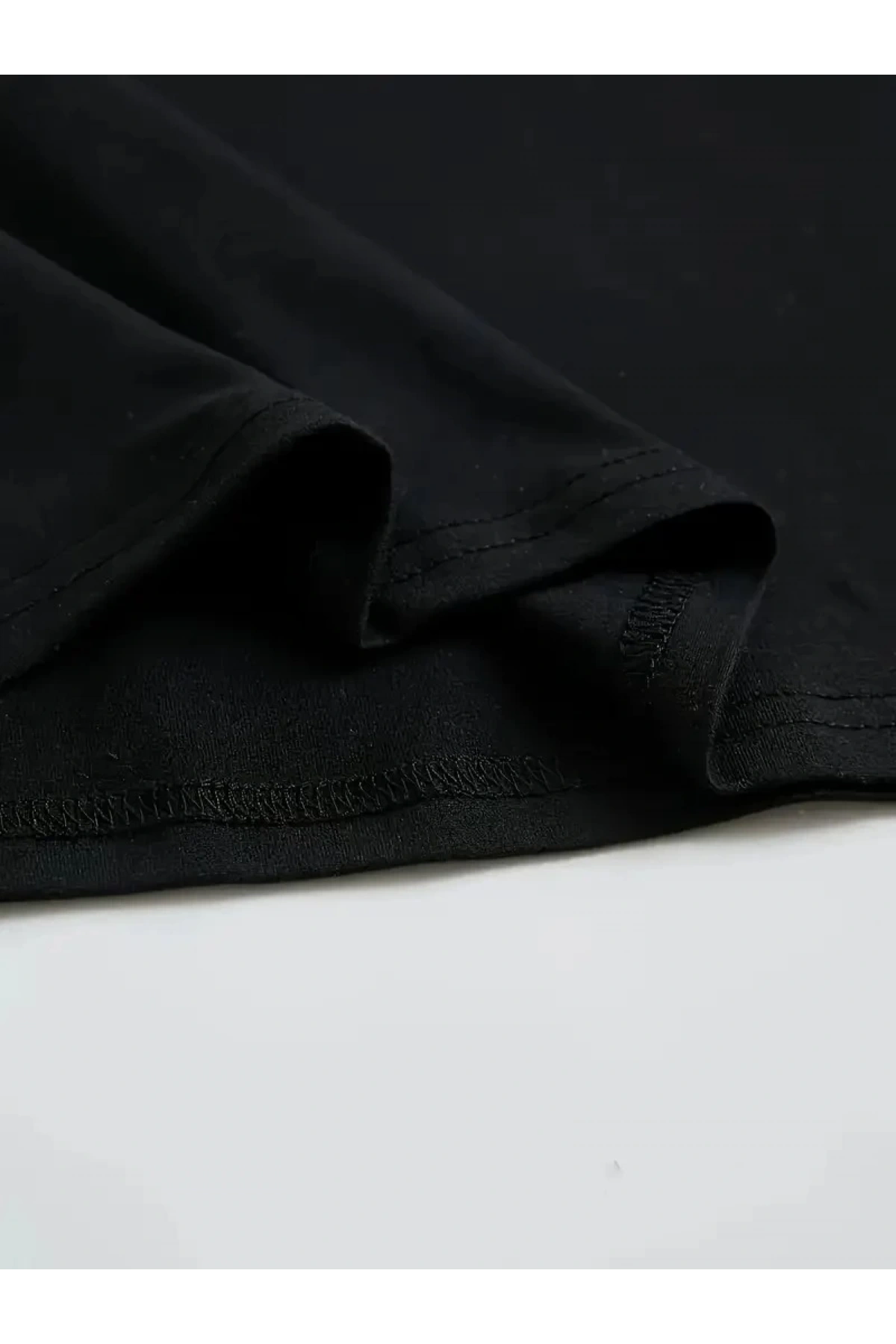 Büyük Boy Ayıcık Baskılı Bisiklet Yaka T-Shirt, İlkbahar & Yaz İçin Rahat Kısa Kollu T-Shirt, Kadın Giyim - Siyah