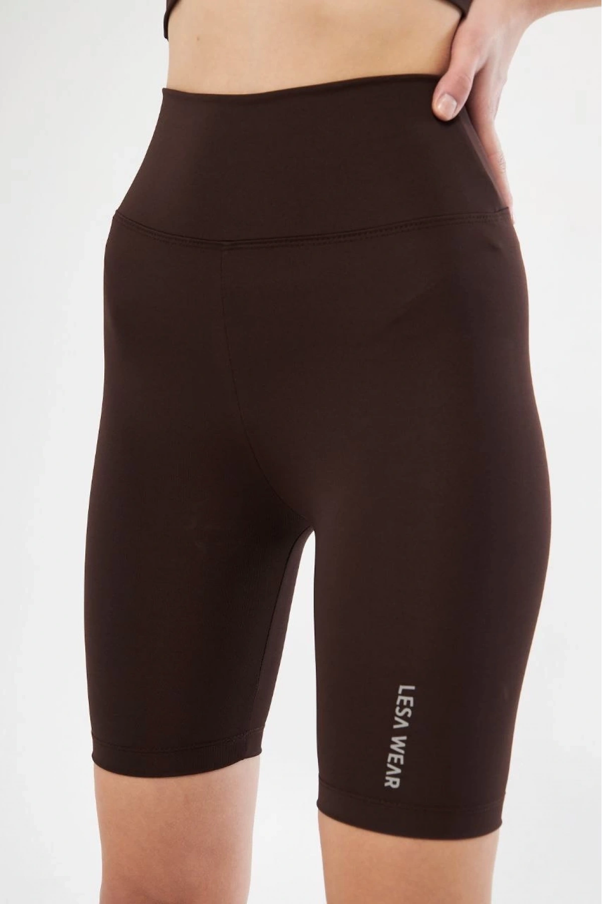 Biker Sporcu Şort - Kahve