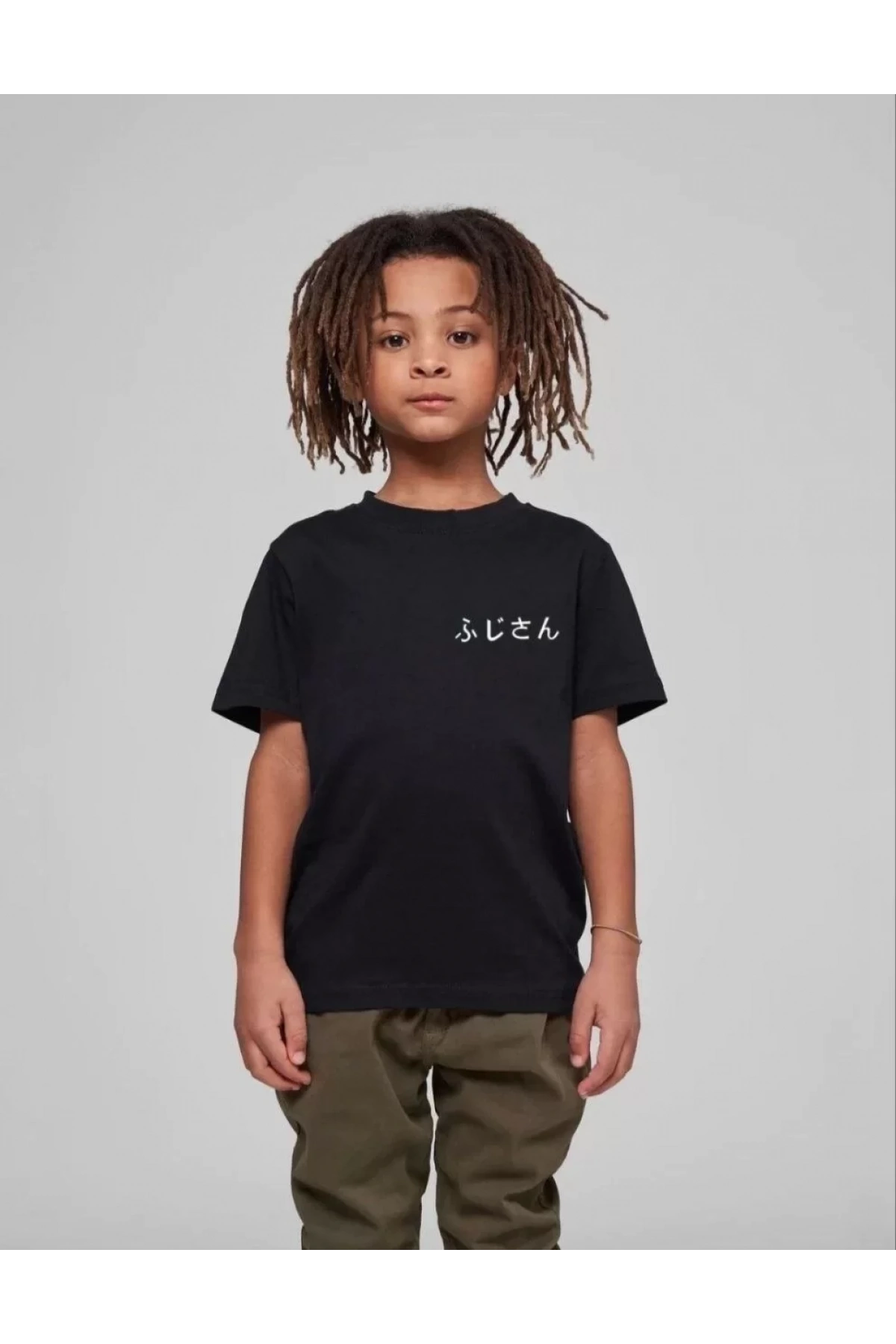 Çocuk Unisex Baskılı T-Shirt - Siyah