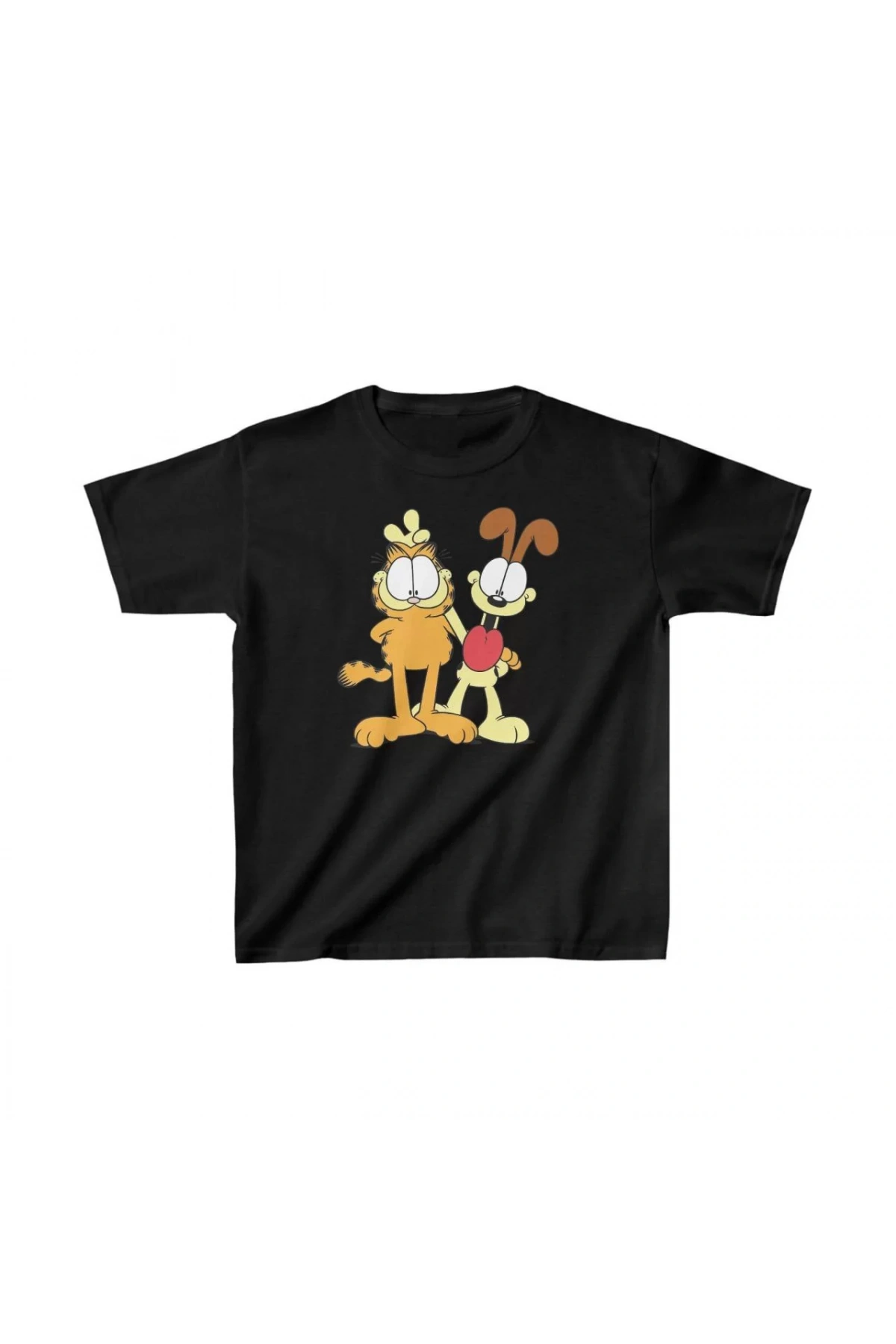 Çocuk Unisex Baskılı T-Shirt - Siyah