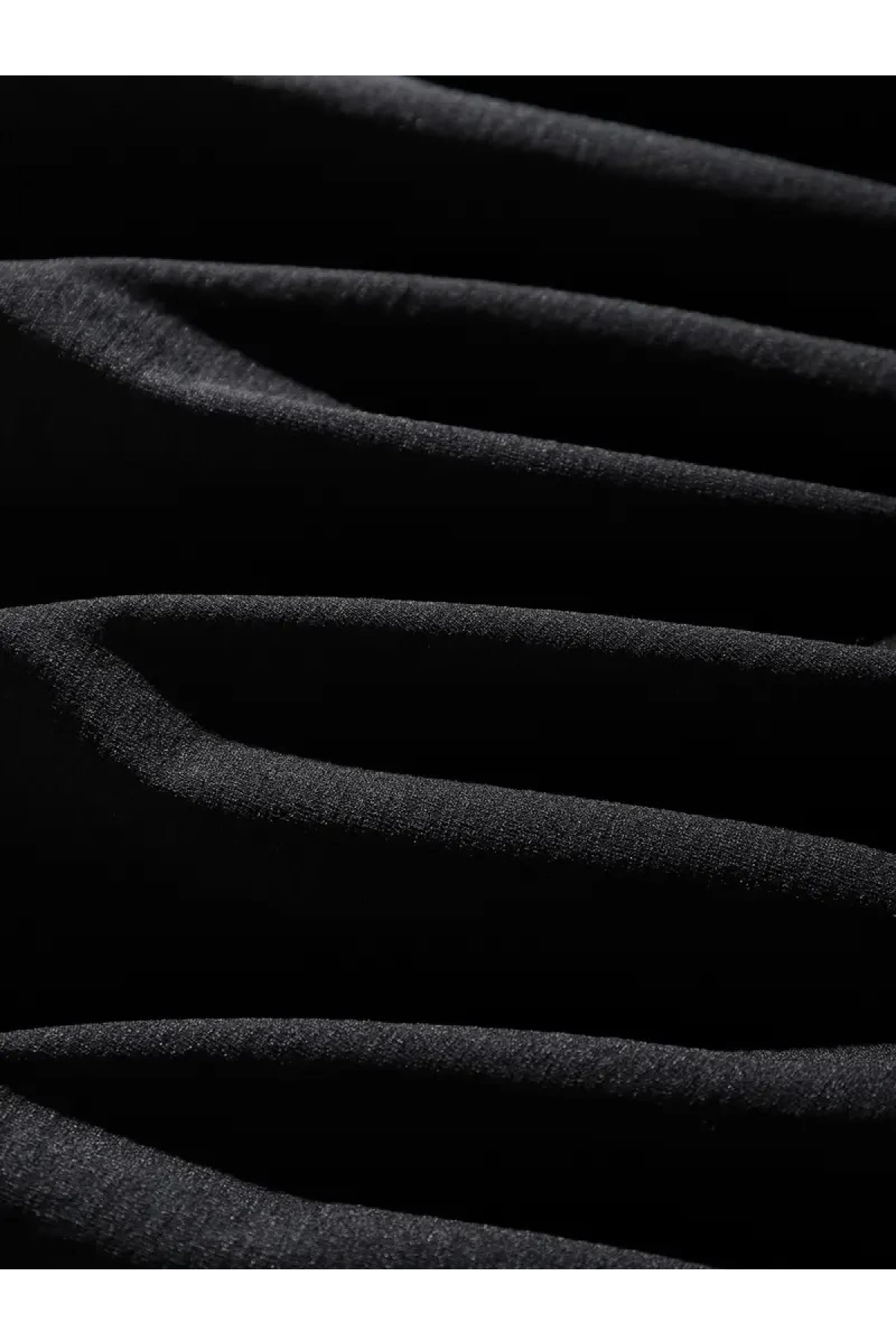 Erkek Dağ Grafikli Tişört, Yaz için Büyük Beden Rahat T-shirt - Siyah