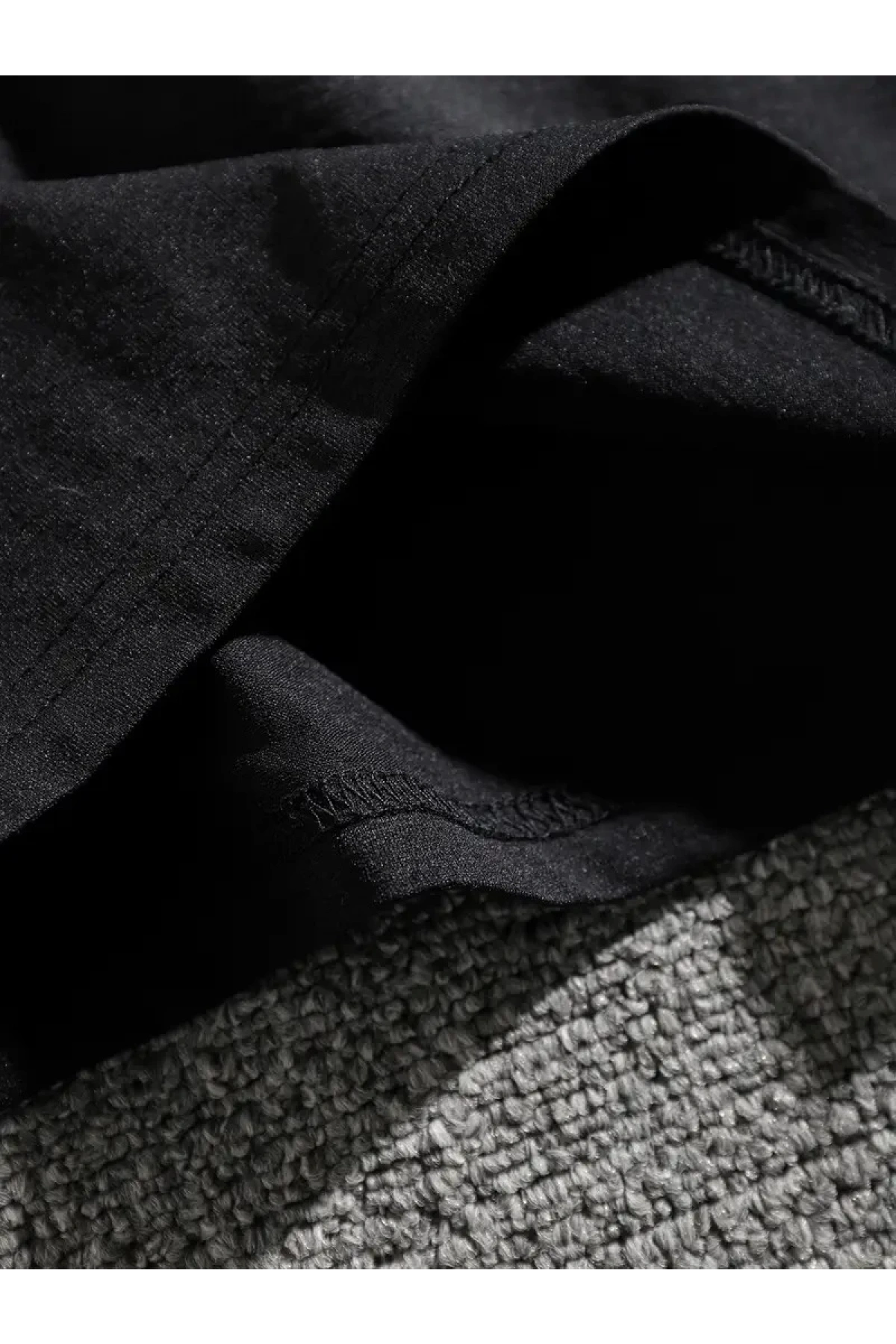 Erkek Dağ Grafikli Tişört, Yaz için Büyük Beden Rahat T-shirt - Siyah