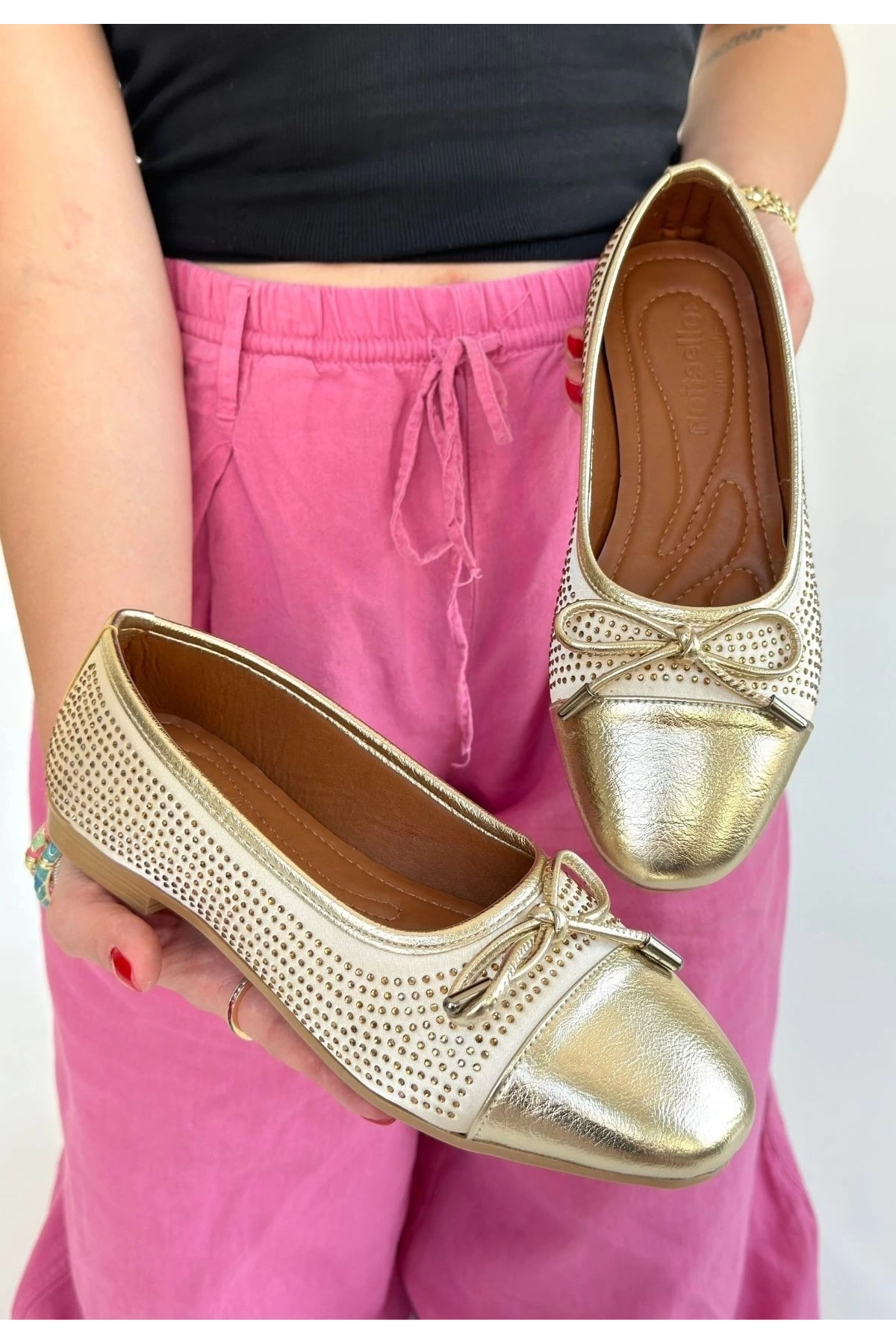 Etya Gold Cilt Babet Ayakkabı