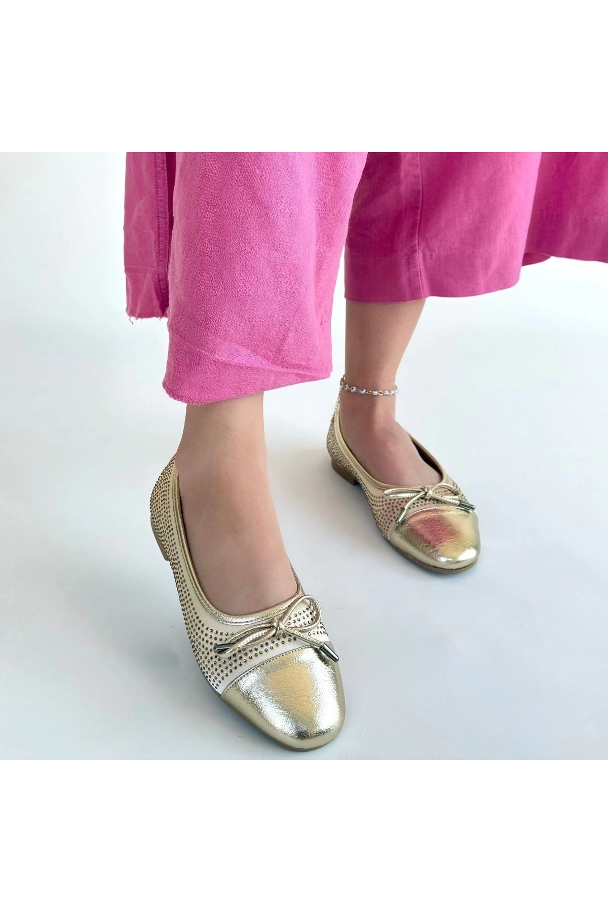 Etya Gold Cilt Babet Ayakkabı
