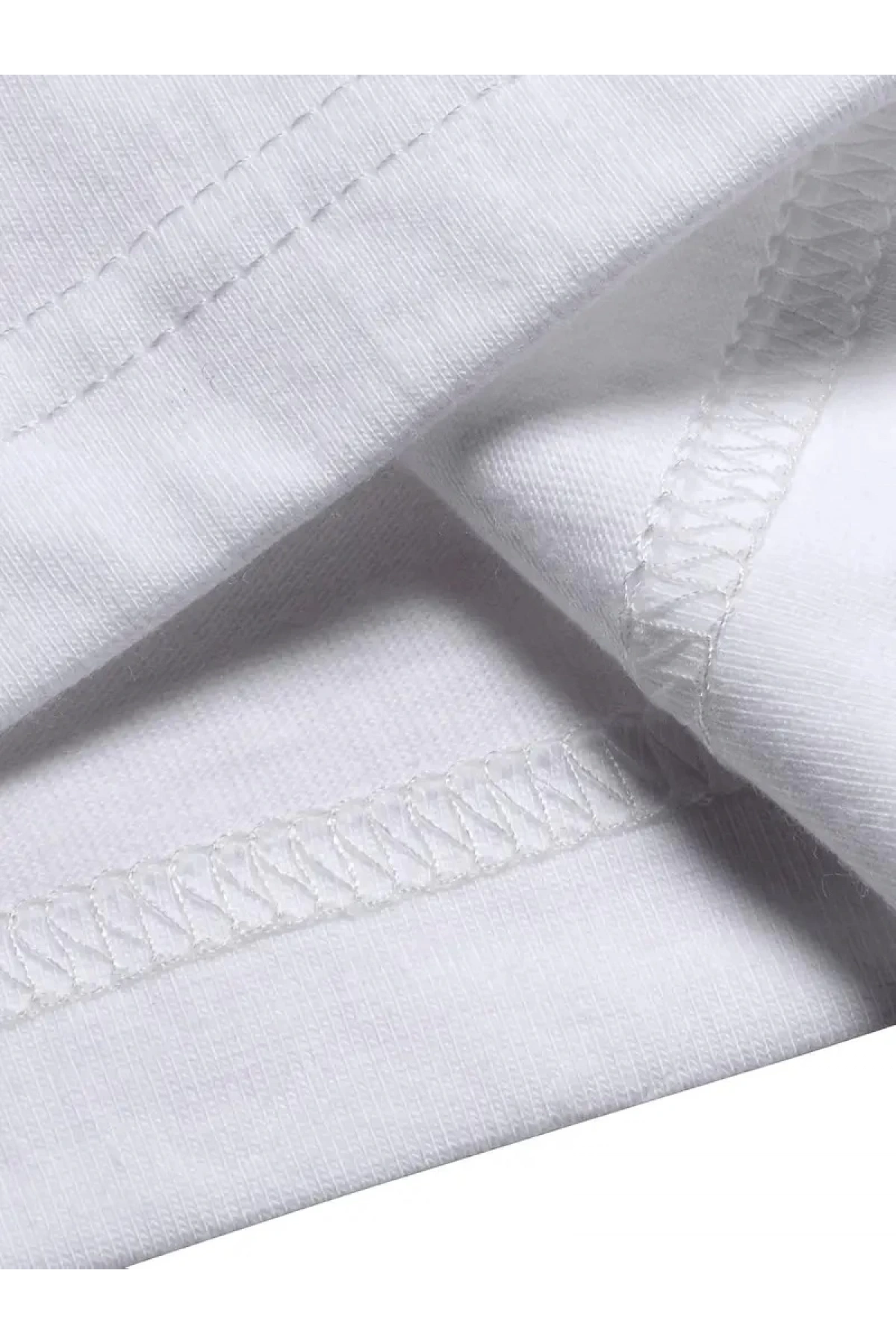 Geniş Kesim Pamuklu Tişört - GANDHI The Project Baskılı, Beyaz, Rahat Kesim, Kısa Kollu, Günlük Kıyafet, Her Gün Giyilebilecek Tişört- Beyaz