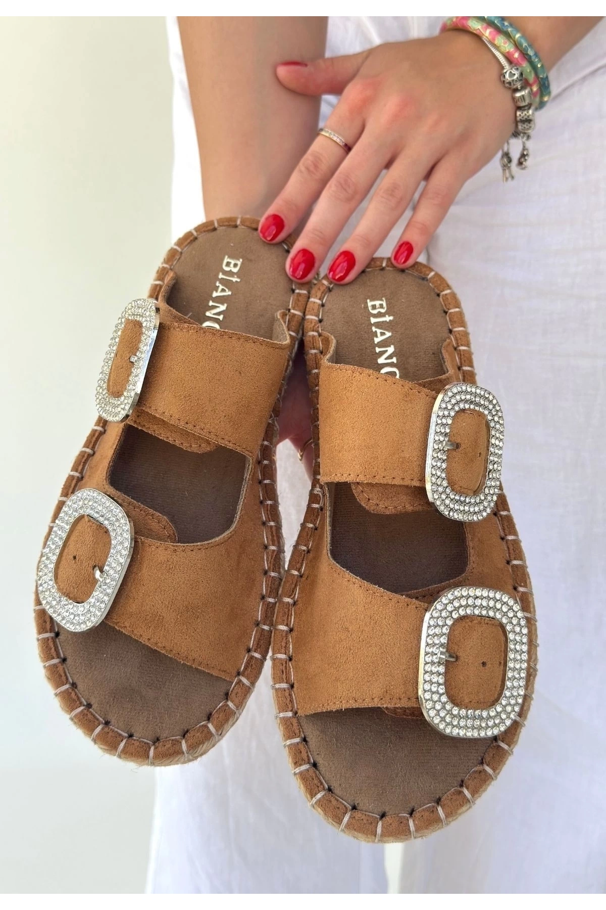 Hertas Vizon Nubuk Tokalı Terlik