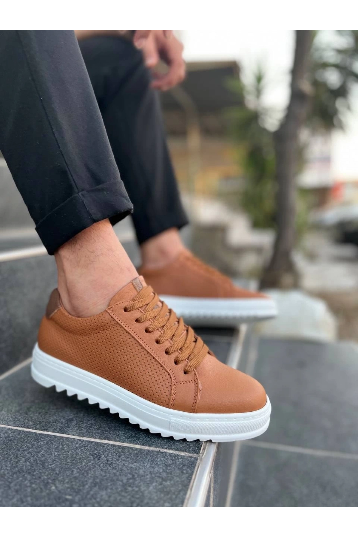 KB-DX2 Kuback Taba Deri Günlük Erkek Ayakkabı