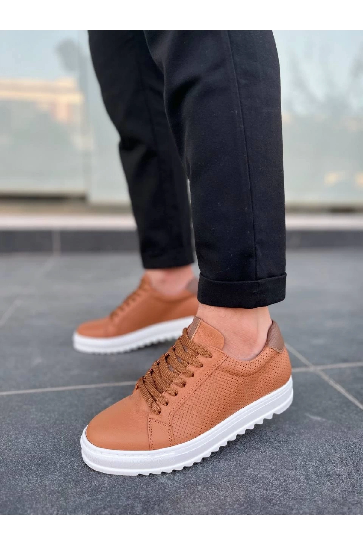 KB-DX2 Kuback Taba Deri Günlük Erkek Ayakkabı