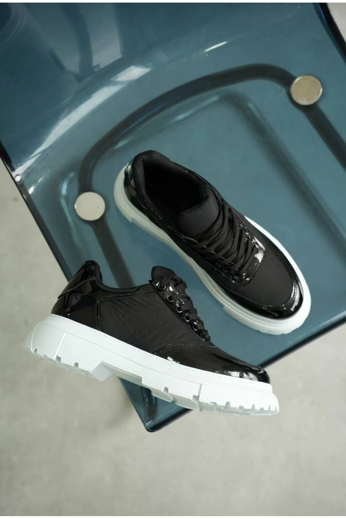 KB-X201 Kuback Siyah Rugan Paraşüt Günlük Erkek Ayakkabı