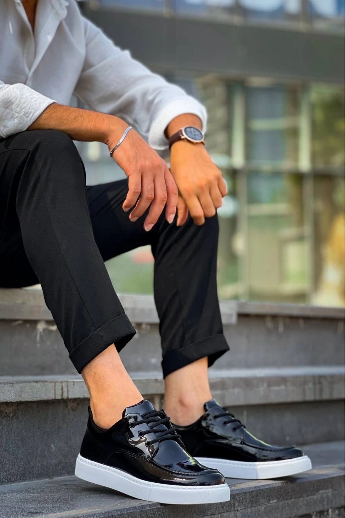 KB-X5 Kuback Siyah Rugan Günlük Erkek Ayakkabı