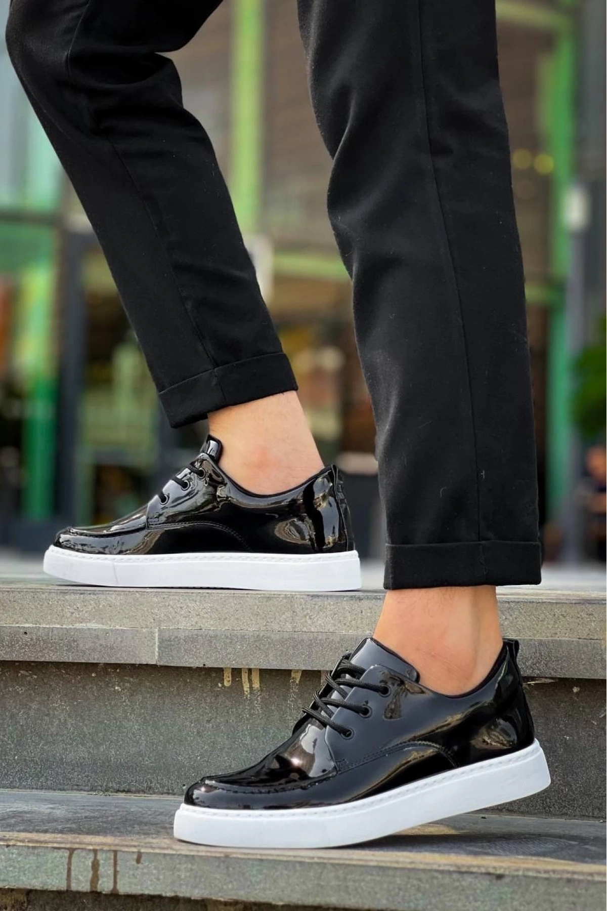 KB-X5 Kuback Siyah Rugan Günlük Erkek Ayakkabı