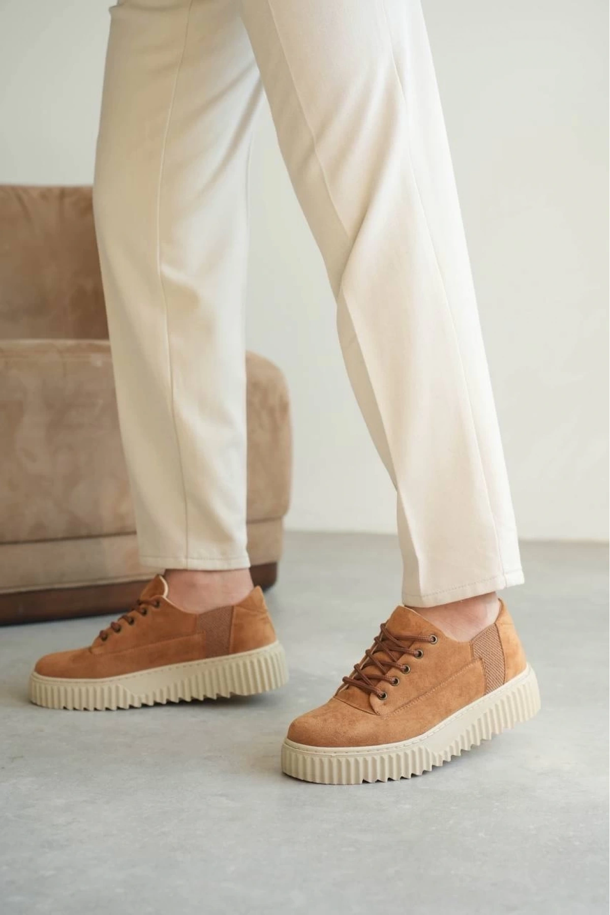 KB-X516 Kuback Taba Süet Günlük Erkek Ayakkabı