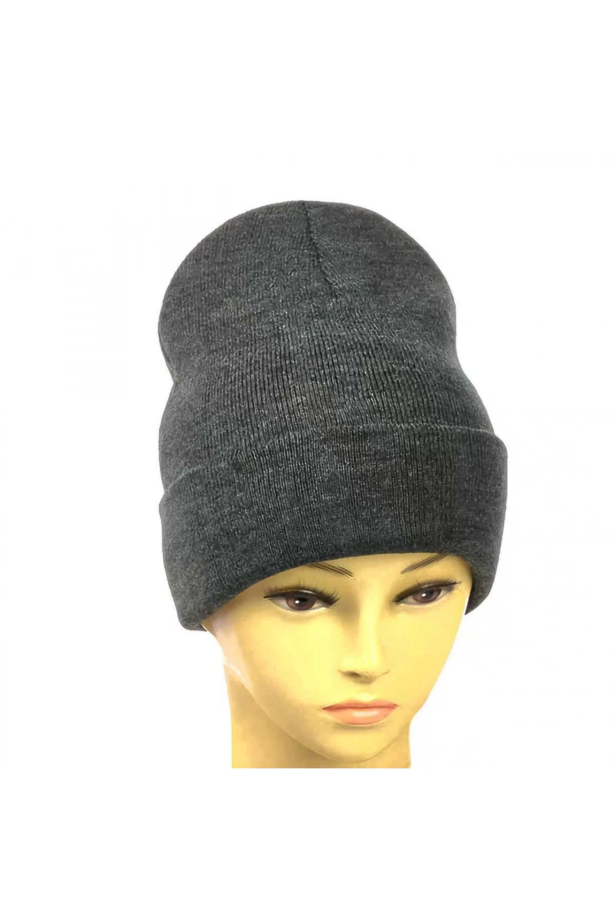 Kışlık Tam Kalıp Çocuk Triko Bere - Antrasit