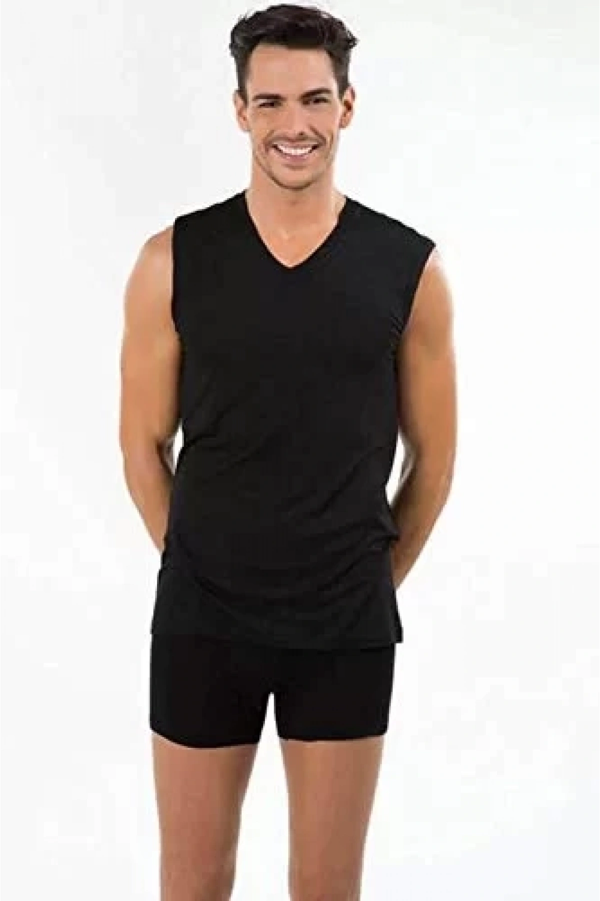 Kom Barry 2li Paket Derin V Yaka Kolsuz Atlet