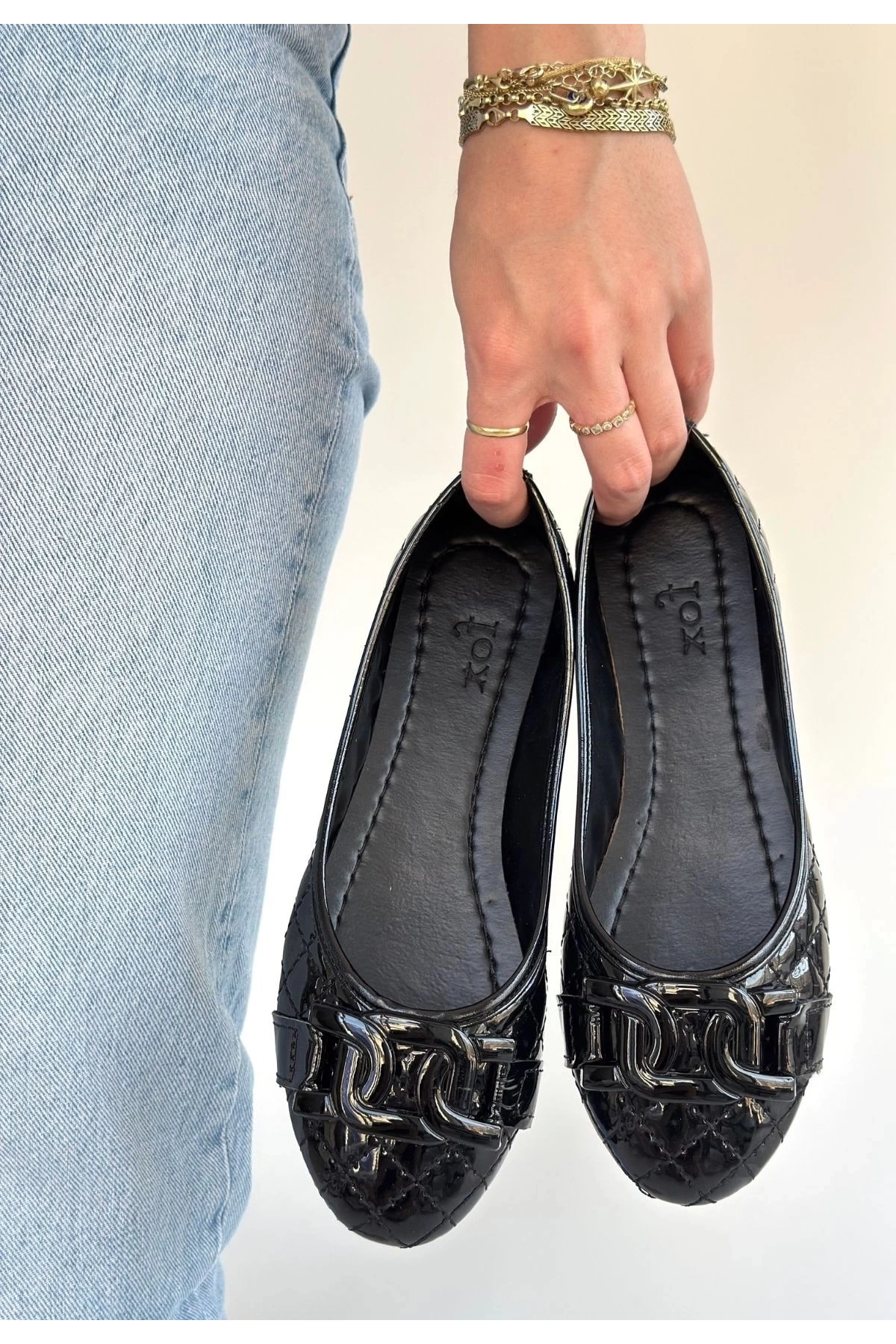 Lawy Siyah Rugan Babet Ayakkabı