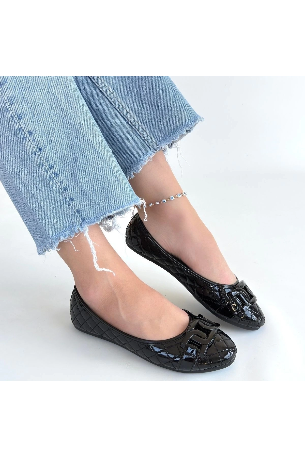 Lawy Siyah Rugan Babet Ayakkabı