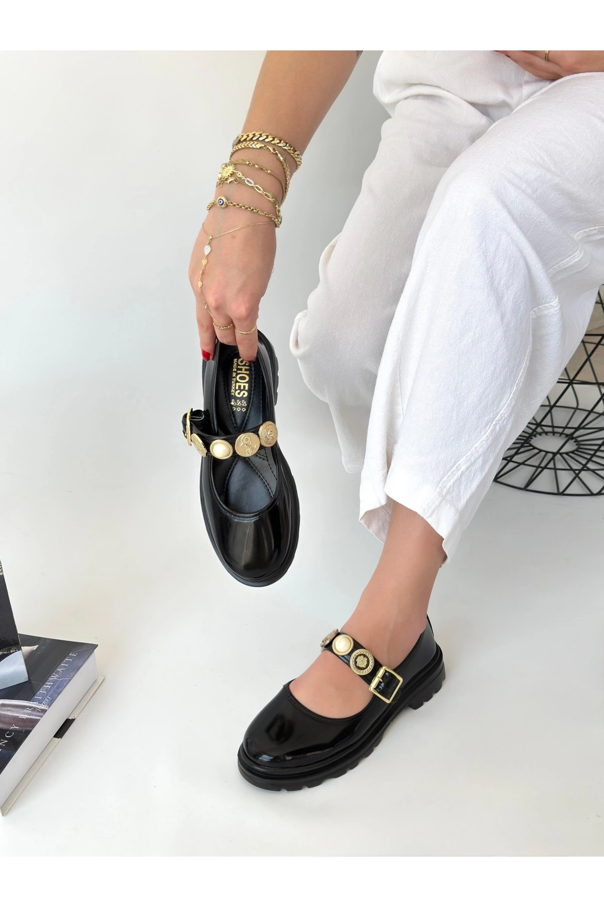 Okira Siyah Rugan Oxford Ayakkabı