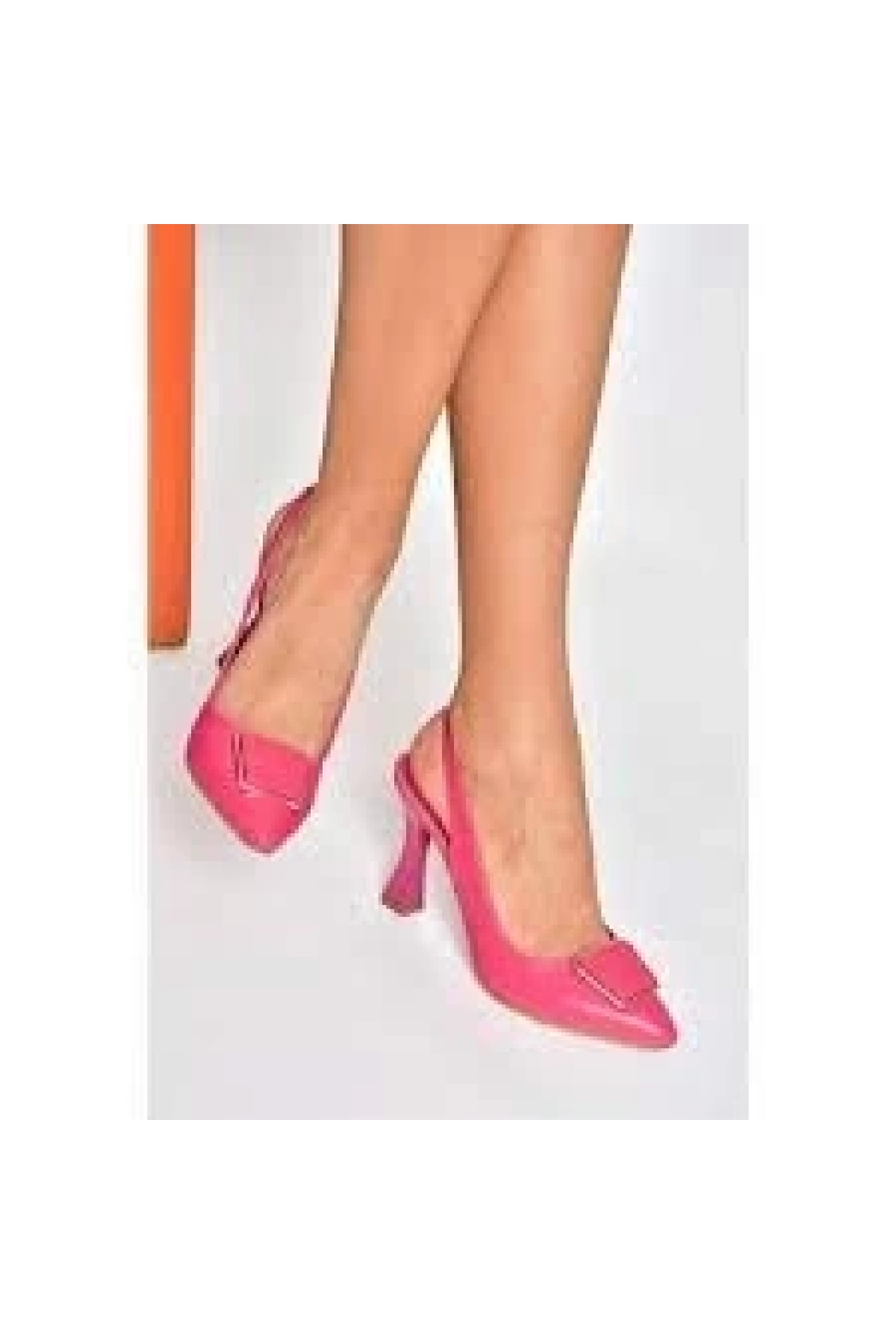 Pıert Fuşya Cilt Topuklu Ayakkabı