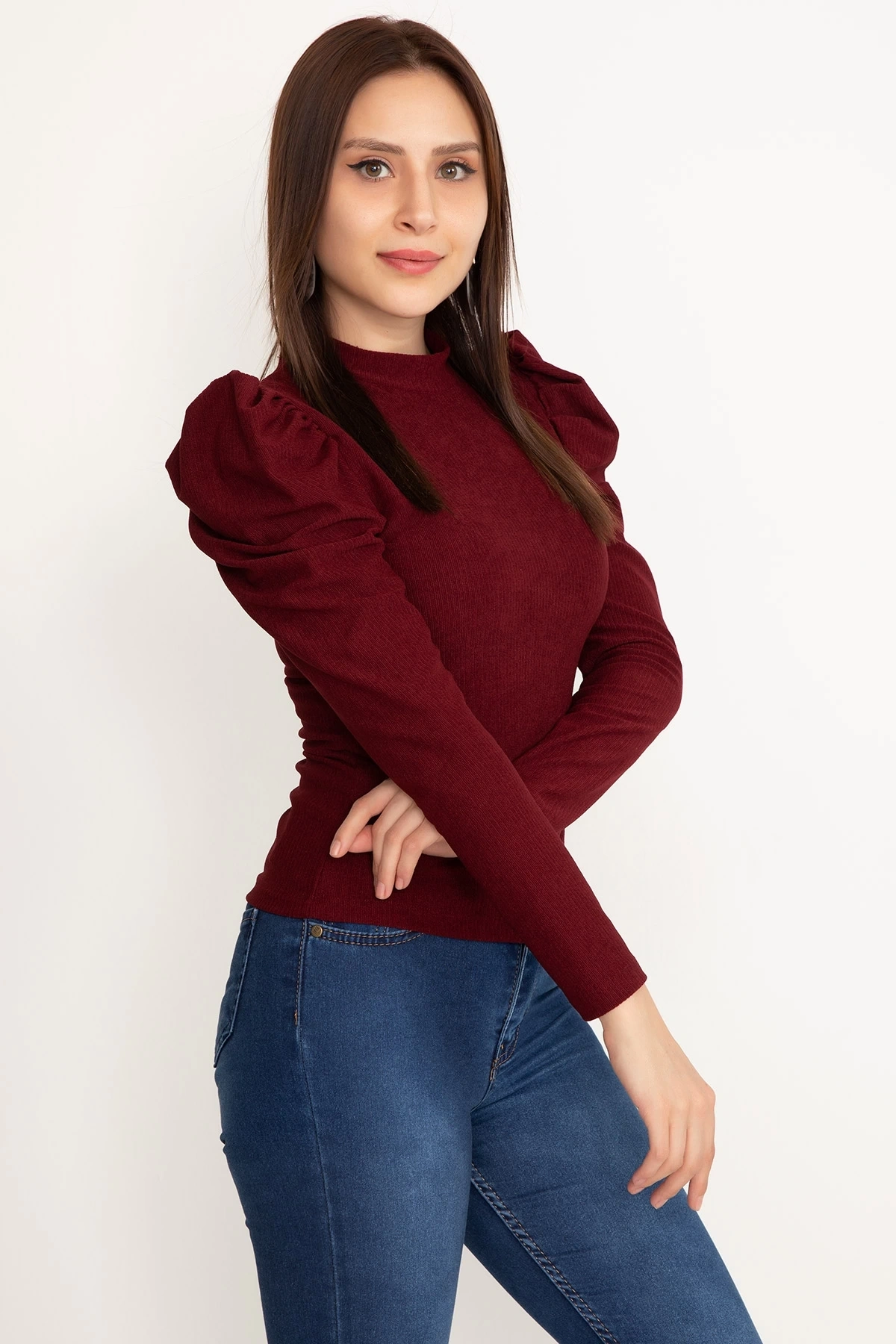 Prenses kol bluz siyah w3125