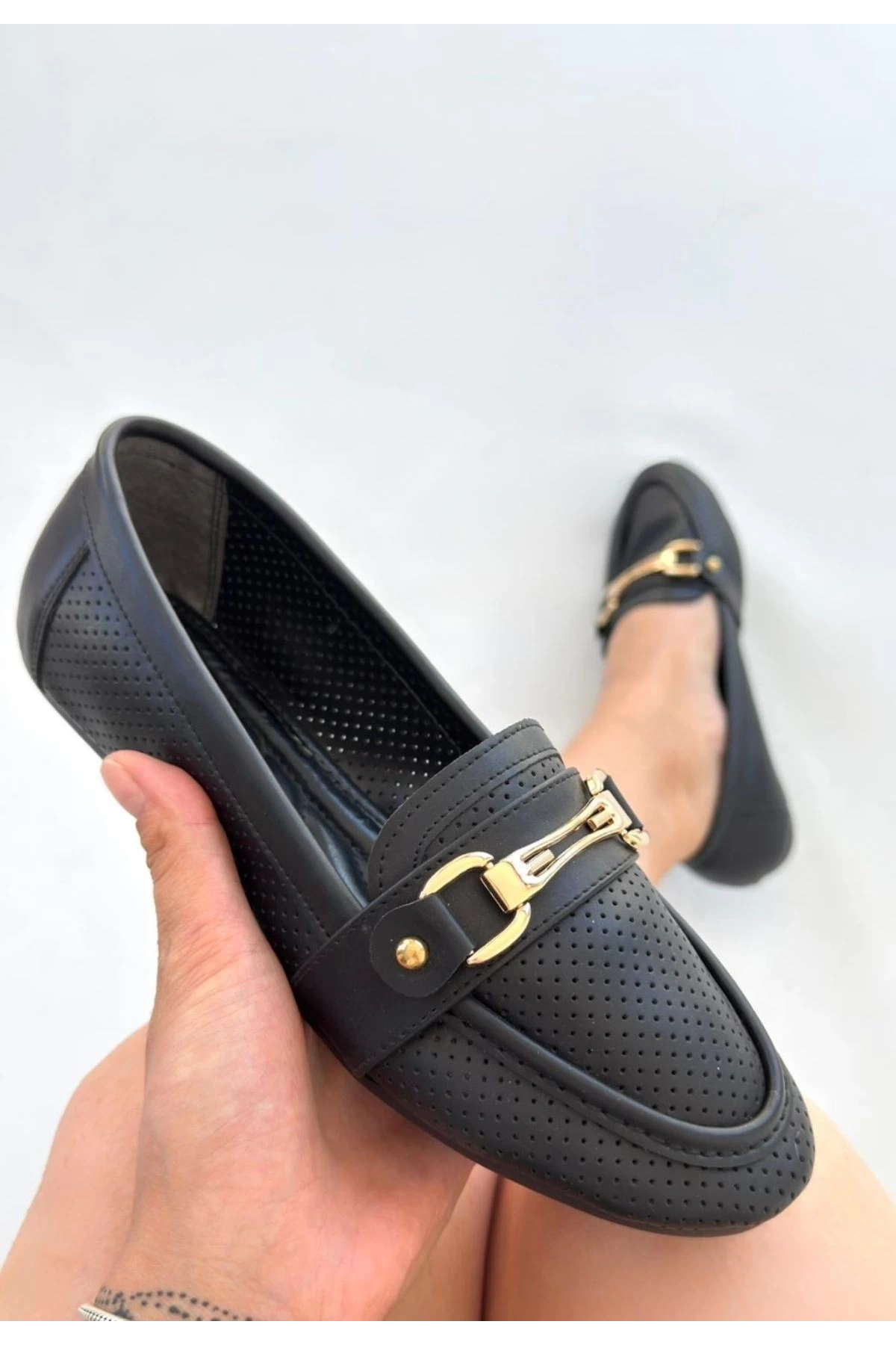 Rain Siyah Cilt Babet Ayakkabı