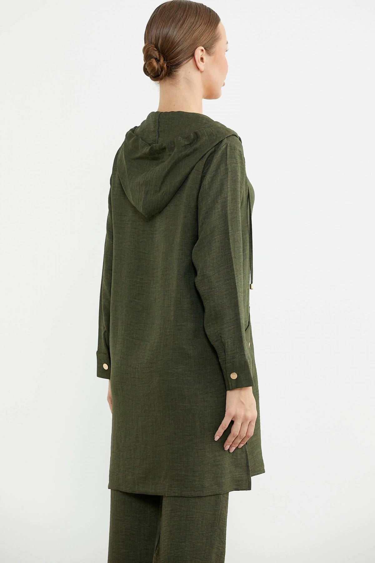 Sementa 76473 Büyük Beden Keten Görünümlü Üçlü Takım