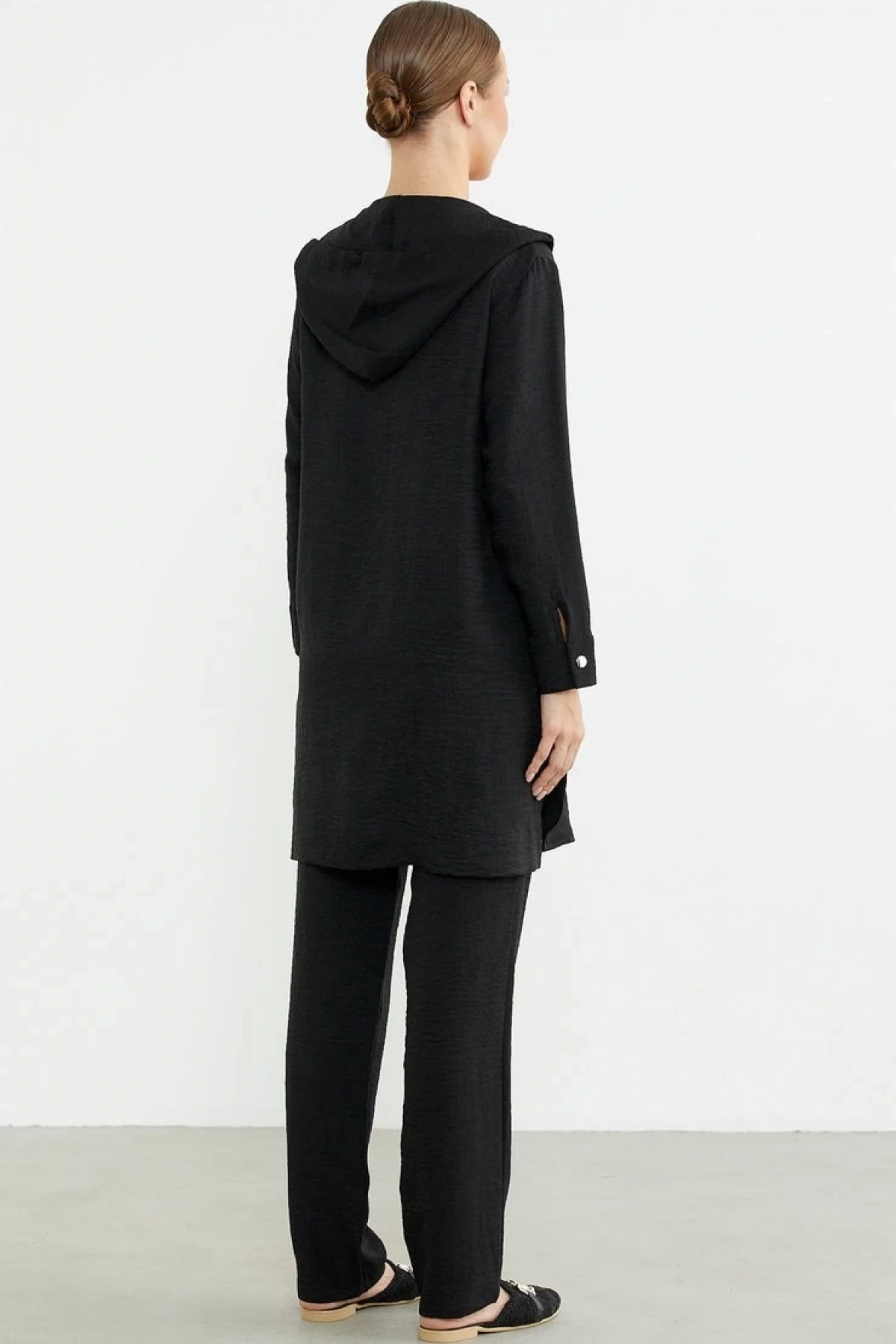 Sementa 76473 Büyük Beden Keten Görünümlü Üçlü Takım