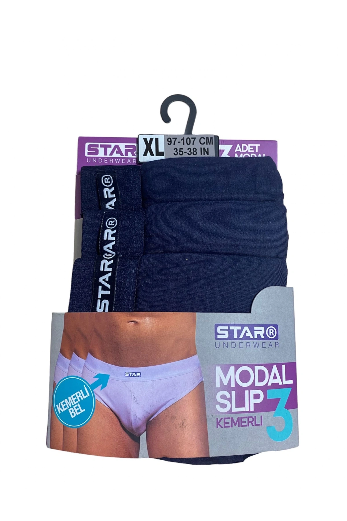 Star 109 Erkek 3lü Modal Slip