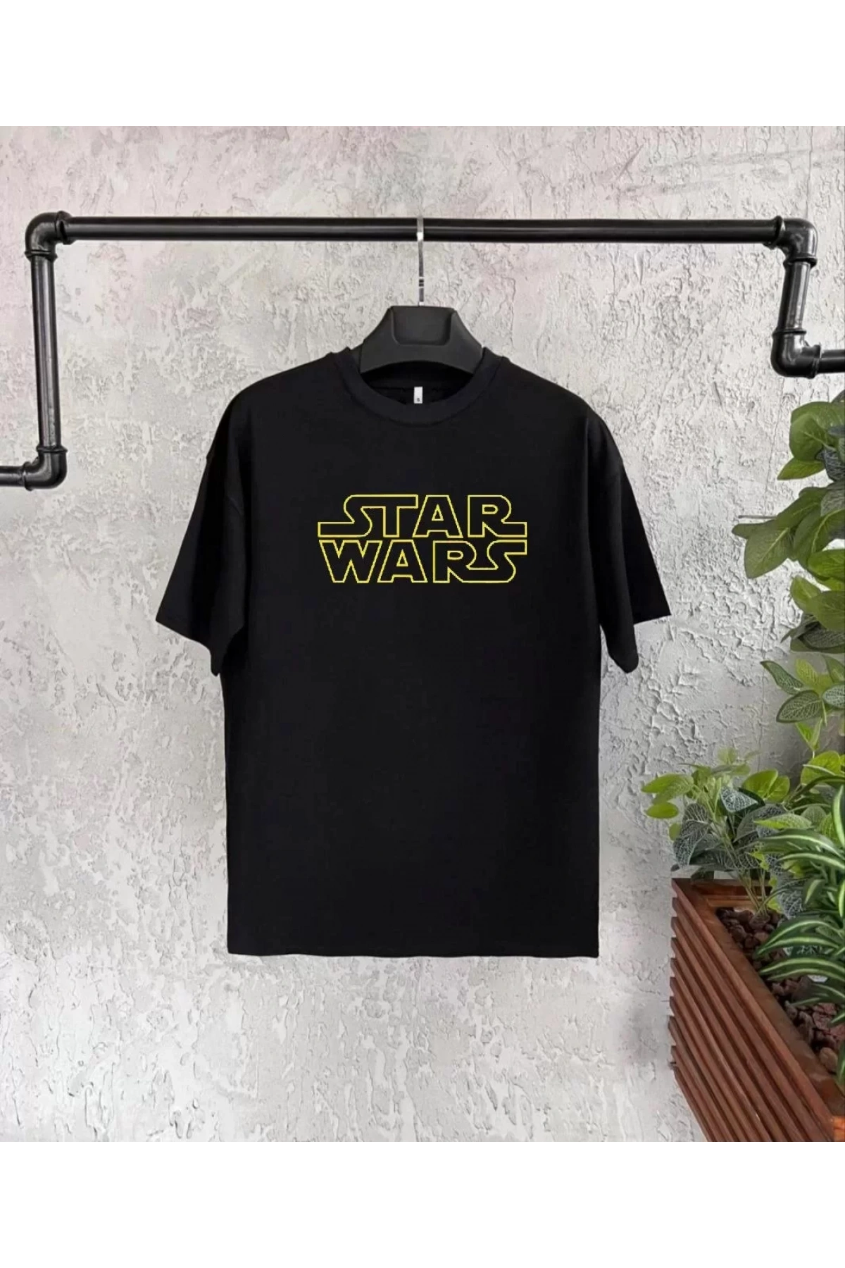 Star Wars Baskılı Çocuk T-Shirt - Siyah