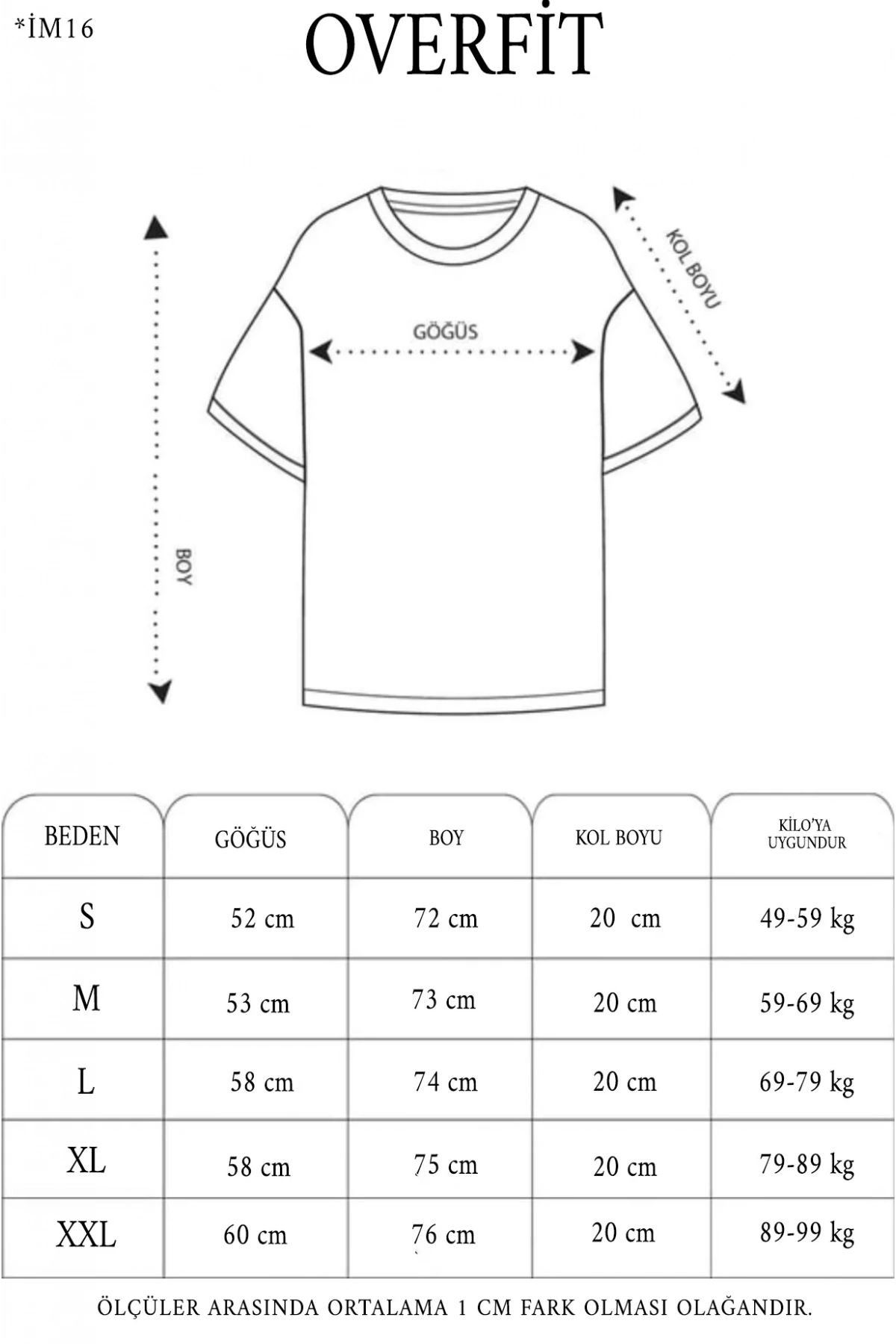 Unisex Düz Biskilet Yaka Oversize T-shirt - Siyah