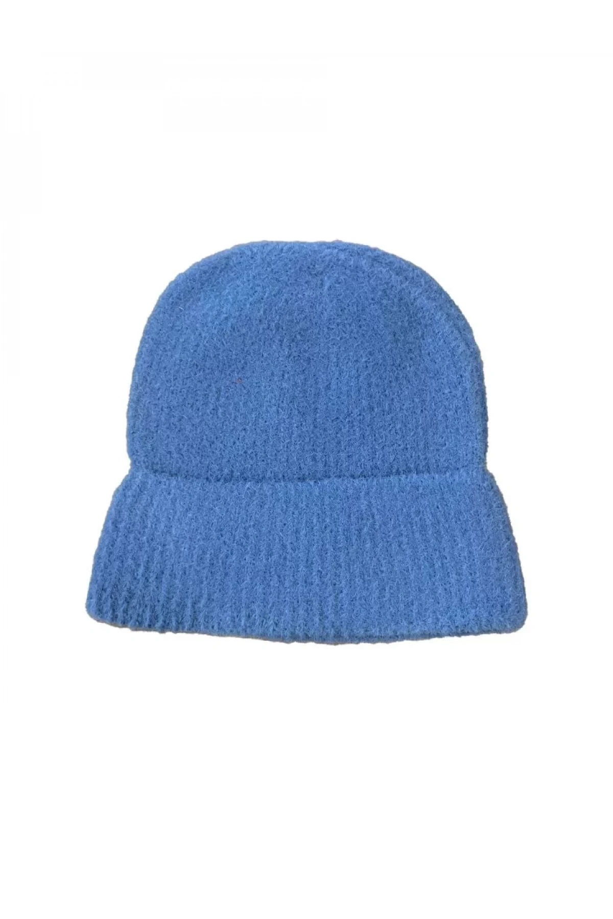 Unisex Tam Kalıp İnce Sakallı Triko Bere - Indigo